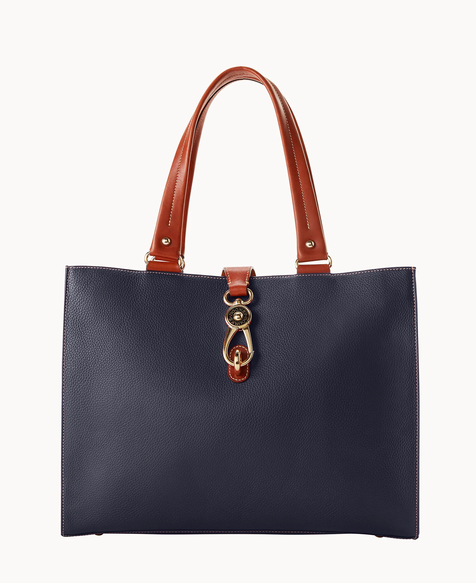 Pebble Grain Large Logo Lock Tote - Image 13