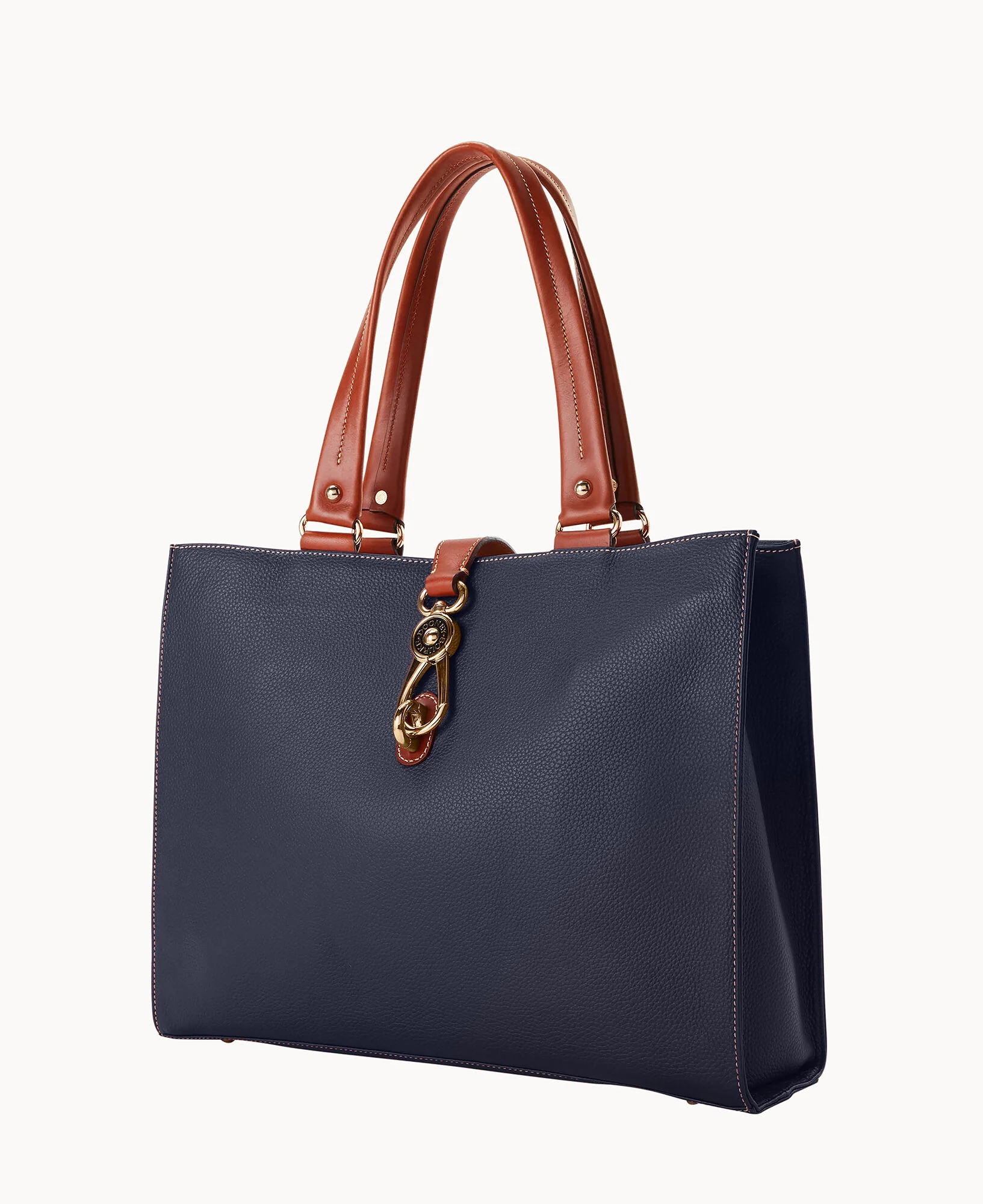 Pebble Grain Large Logo Lock Tote - Image 14
