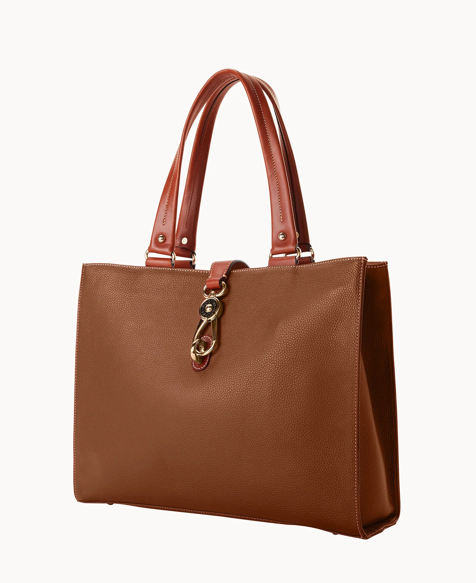 Pebble Grain Large Logo Lock Tote - Image 2