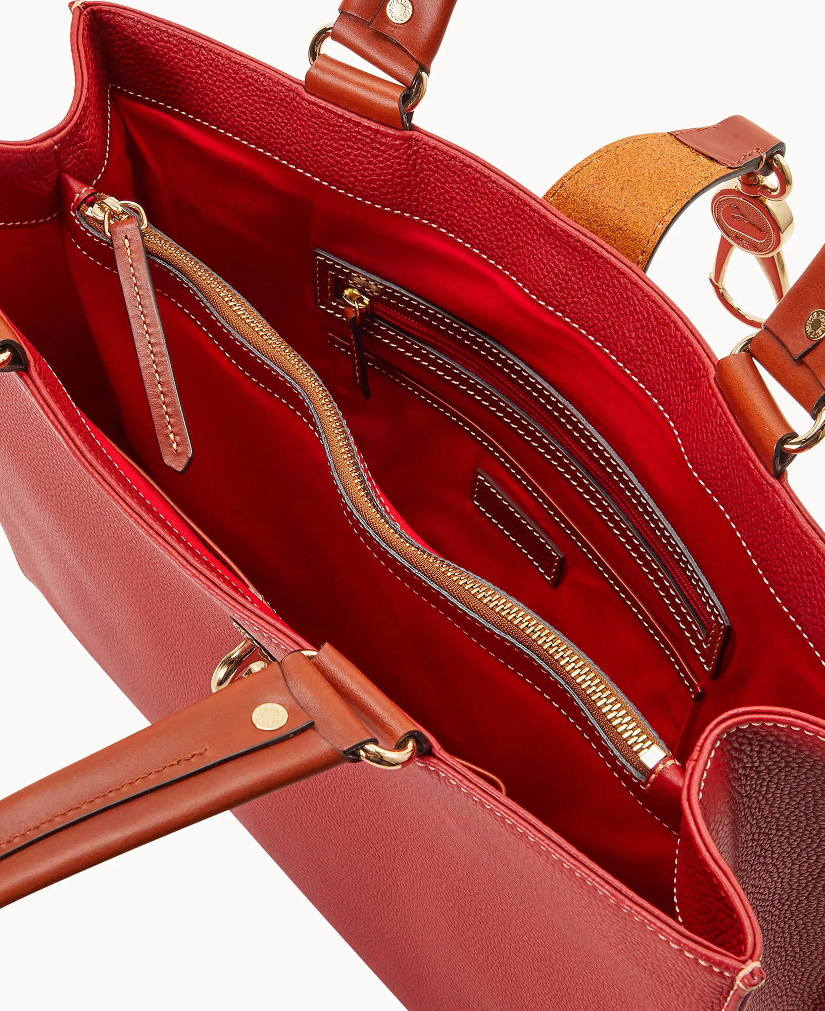 Pebble Grain Large Logo Lock Tote - Image 5