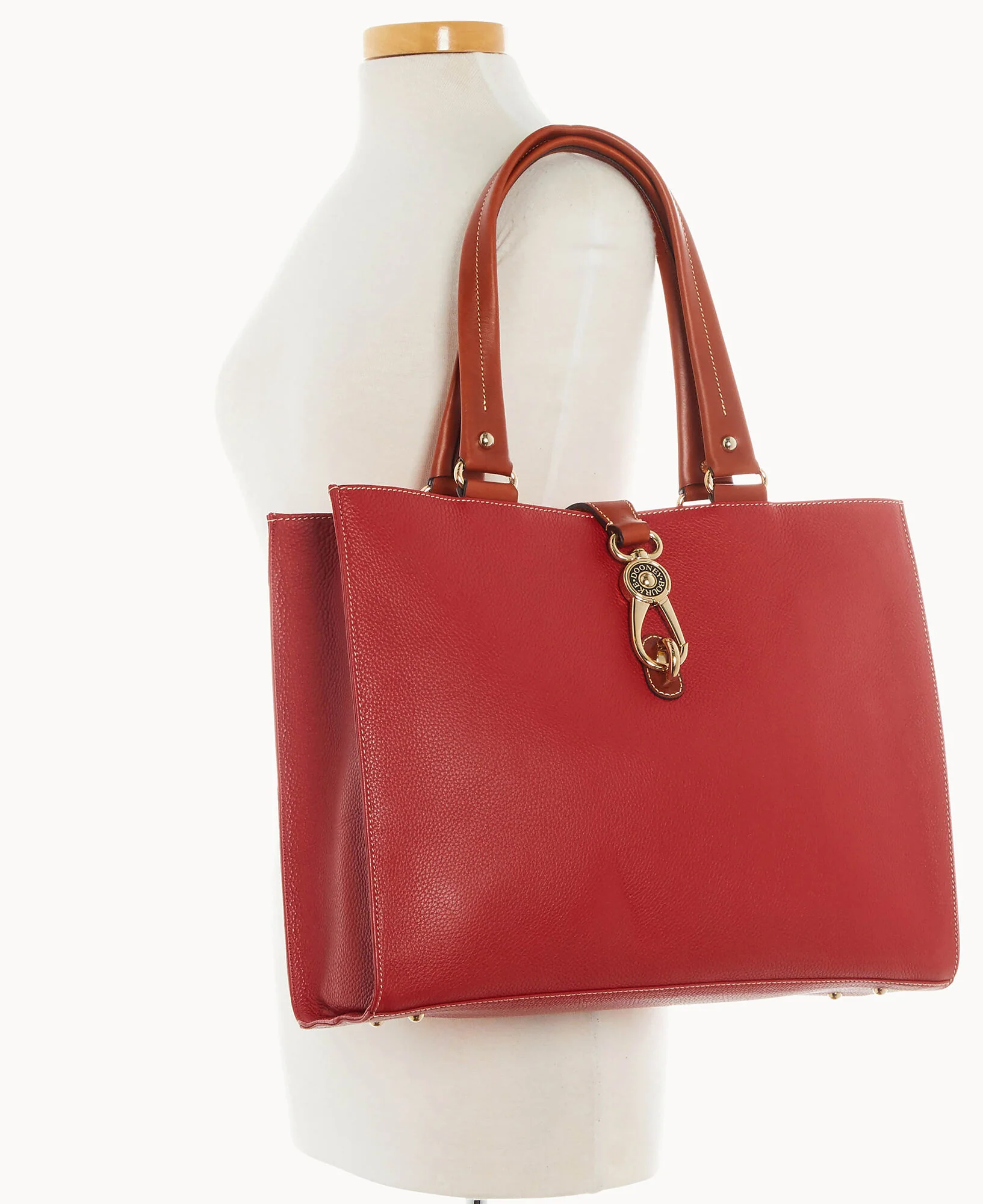Pebble Grain Large Logo Lock Tote - Image 6