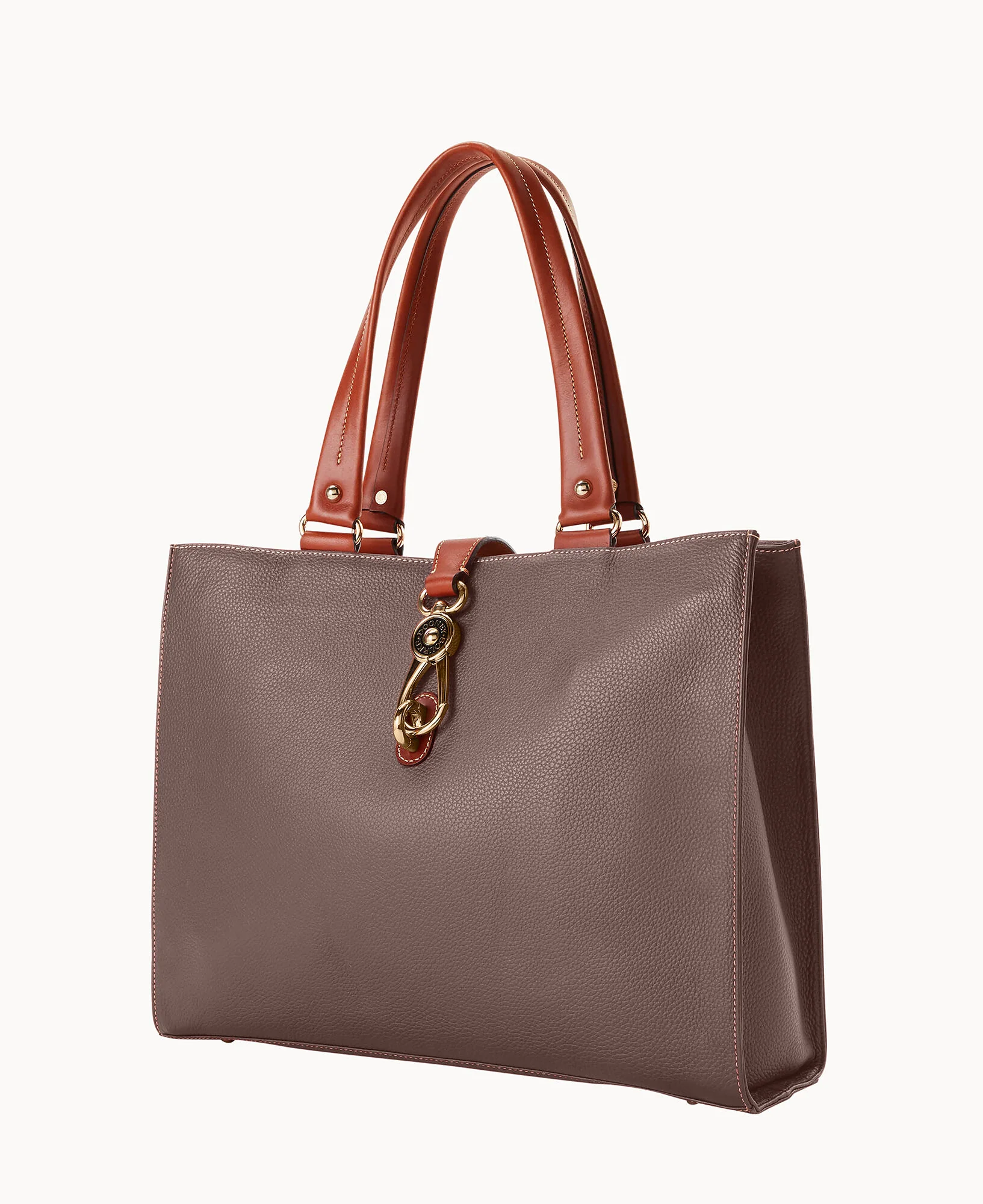 Pebble Grain Large Logo Lock Tote - Image 7