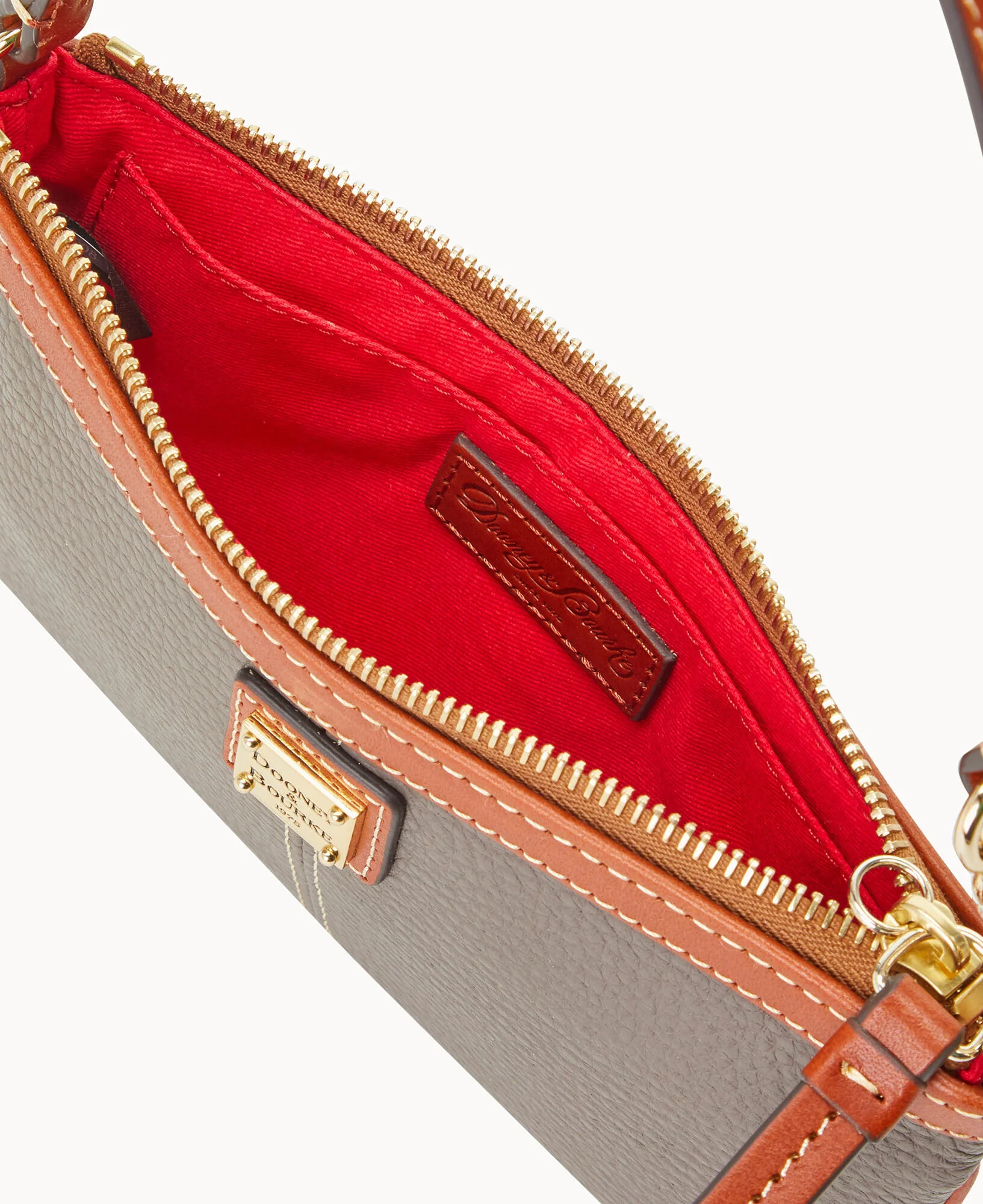 Pebble Grain Large Slim Wristlet - Image 34