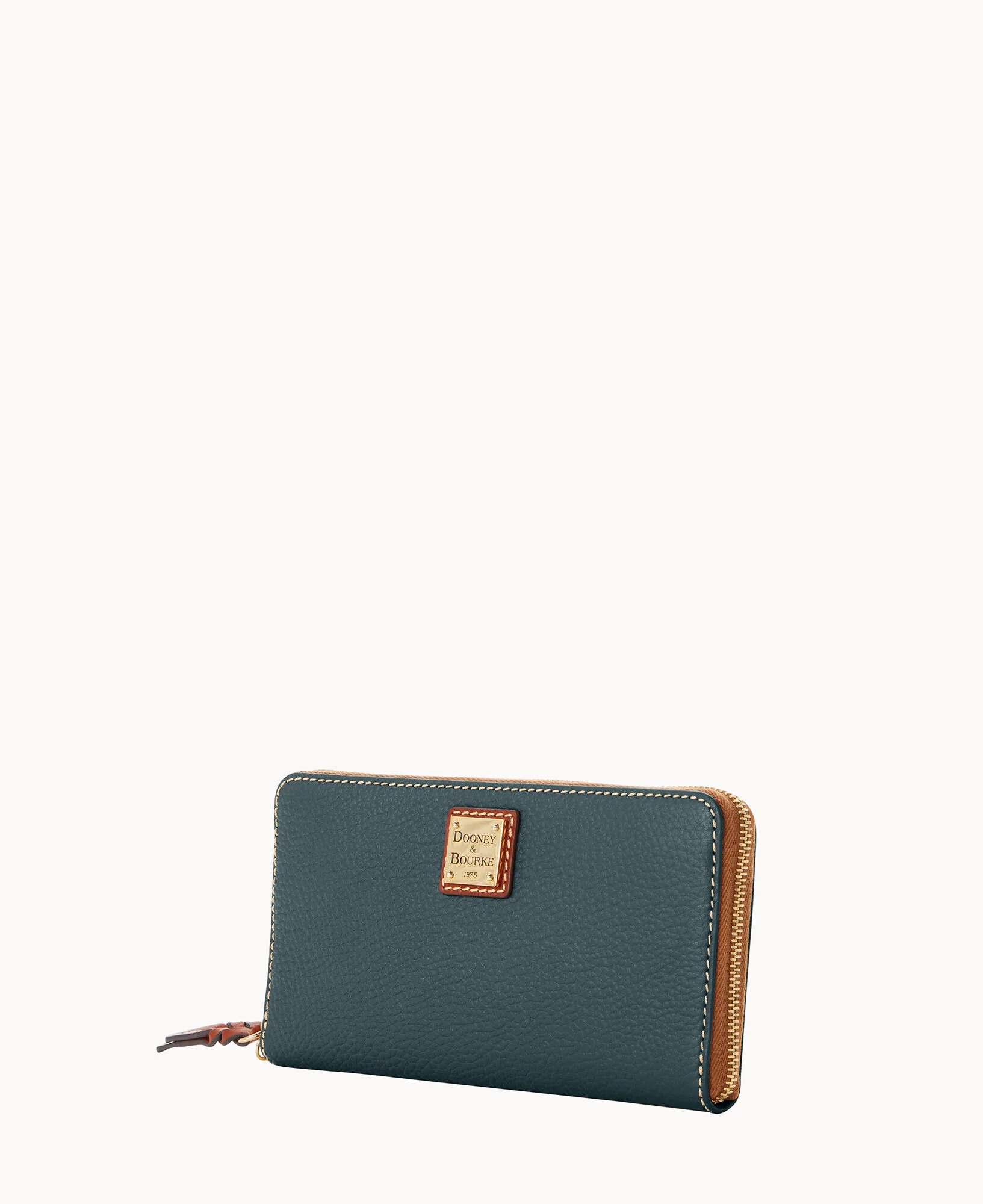 Pebble Grain Large Zip Around Wristlet Crossbody - Image 34