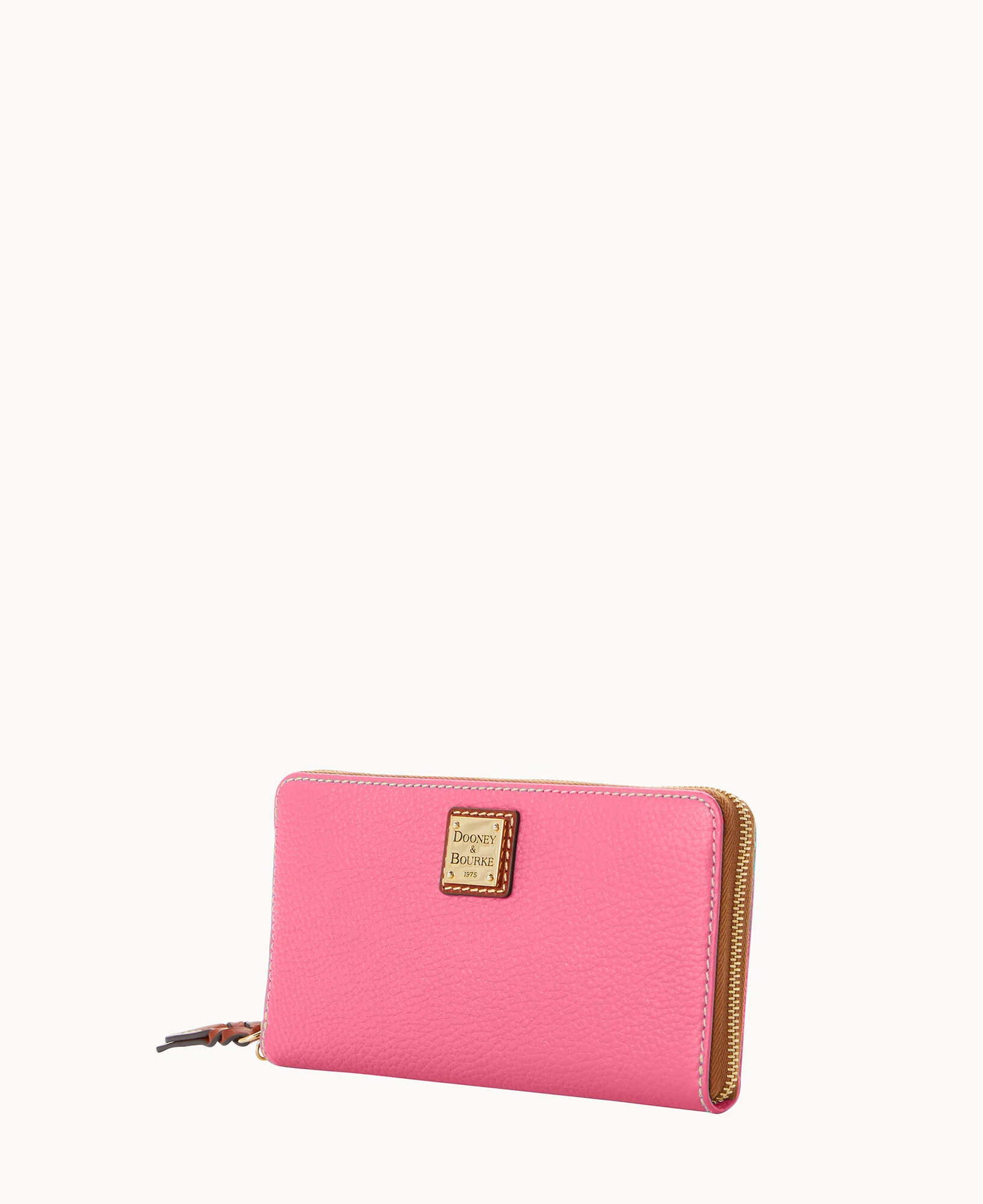 Pebble Grain Large Zip Around Wristlet Crossbody - Image 38
