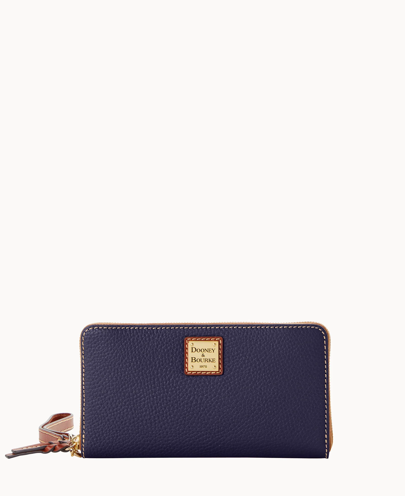 Pebble Grain Large Zip Around Wristlet Crossbody - Image 42