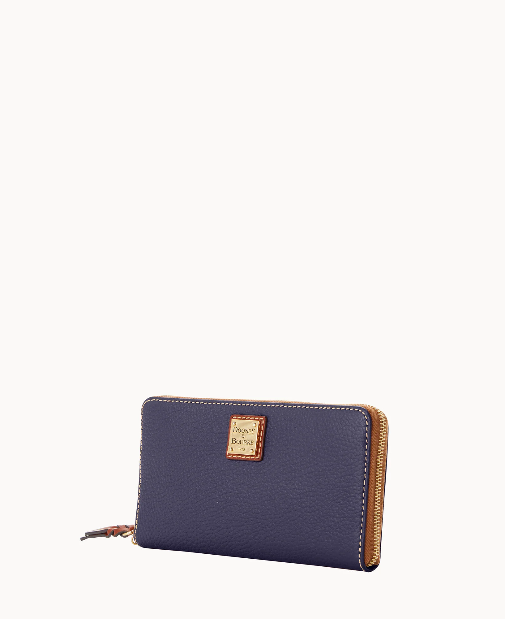 Pebble Grain Large Zip Around Wristlet Crossbody - Image 43