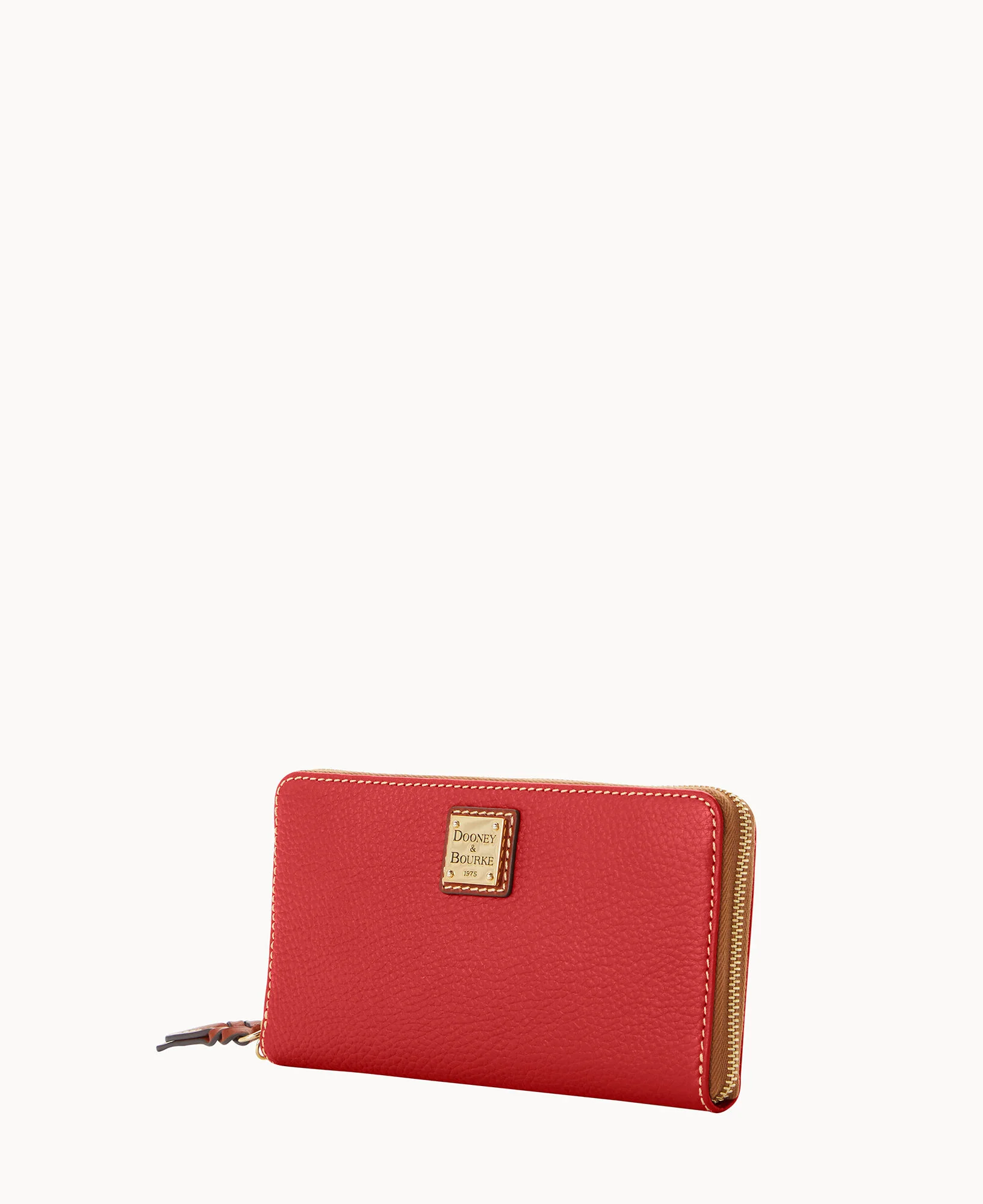 Pebble Grain Large Zip Around Wristlet Crossbody - Image 47