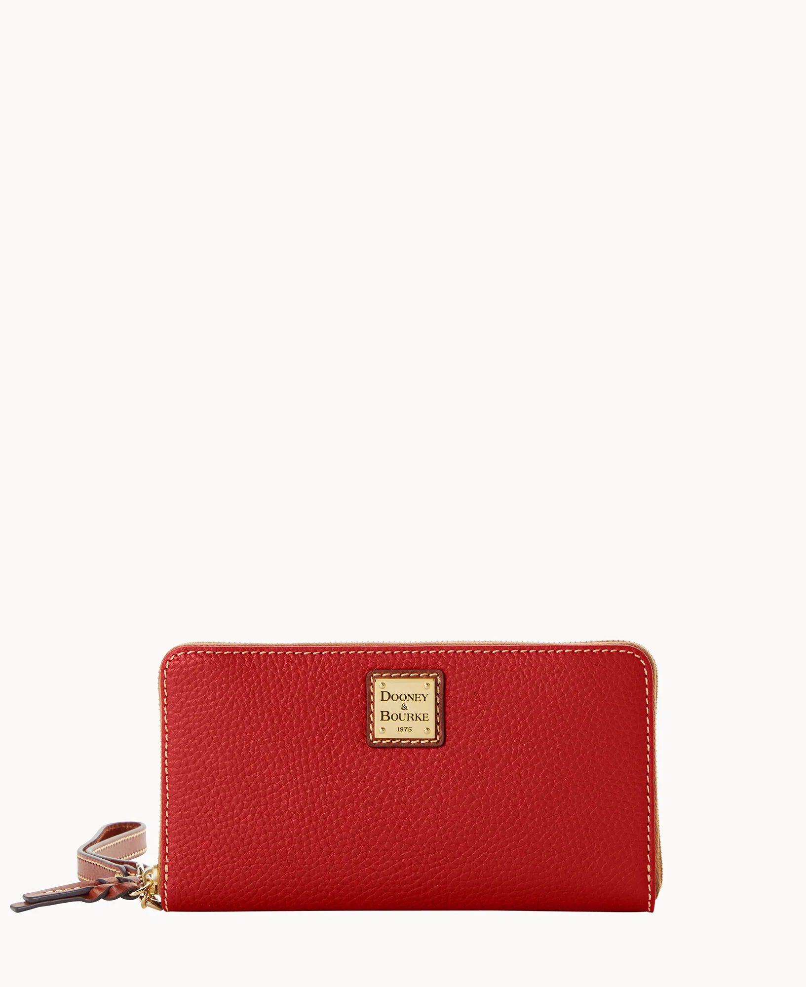 Pebble Grain Large Zip Around Wristlet Crossbody - Image 48