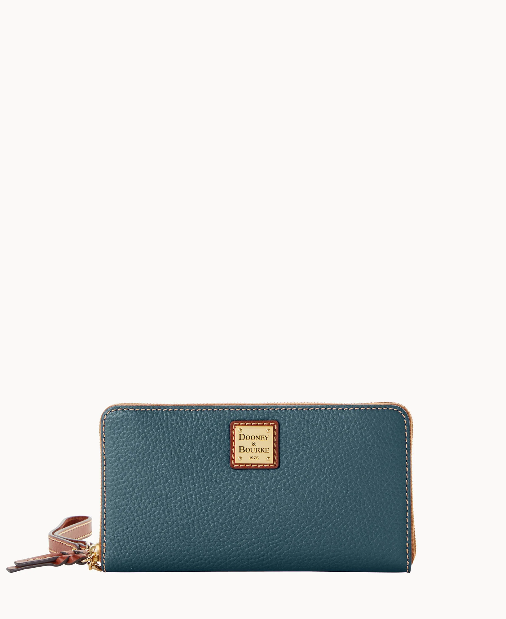 Pebble Grain Large Zip Around Wristlet Crossbody - Image 52