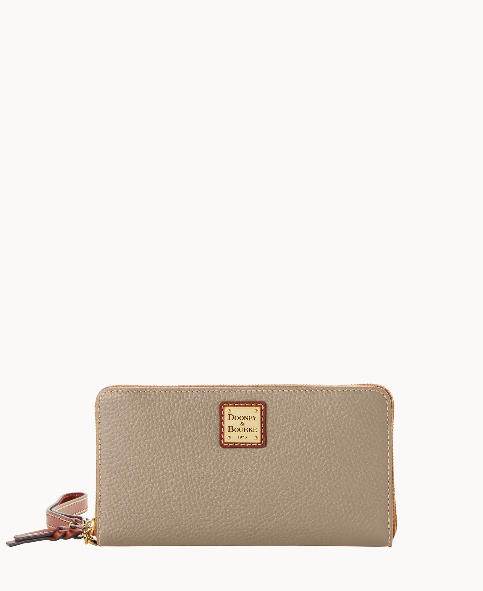 Pebble Grain Large Zip Around Wristlet Crossbody - Image 56