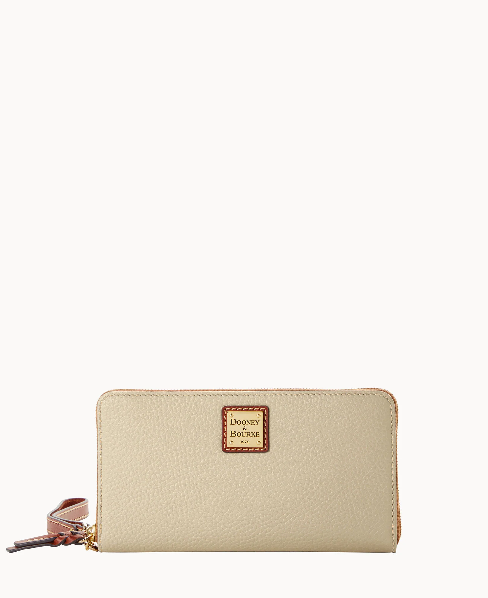 Pebble Grain Large Zip Around Wristlet Crossbody - Image 65