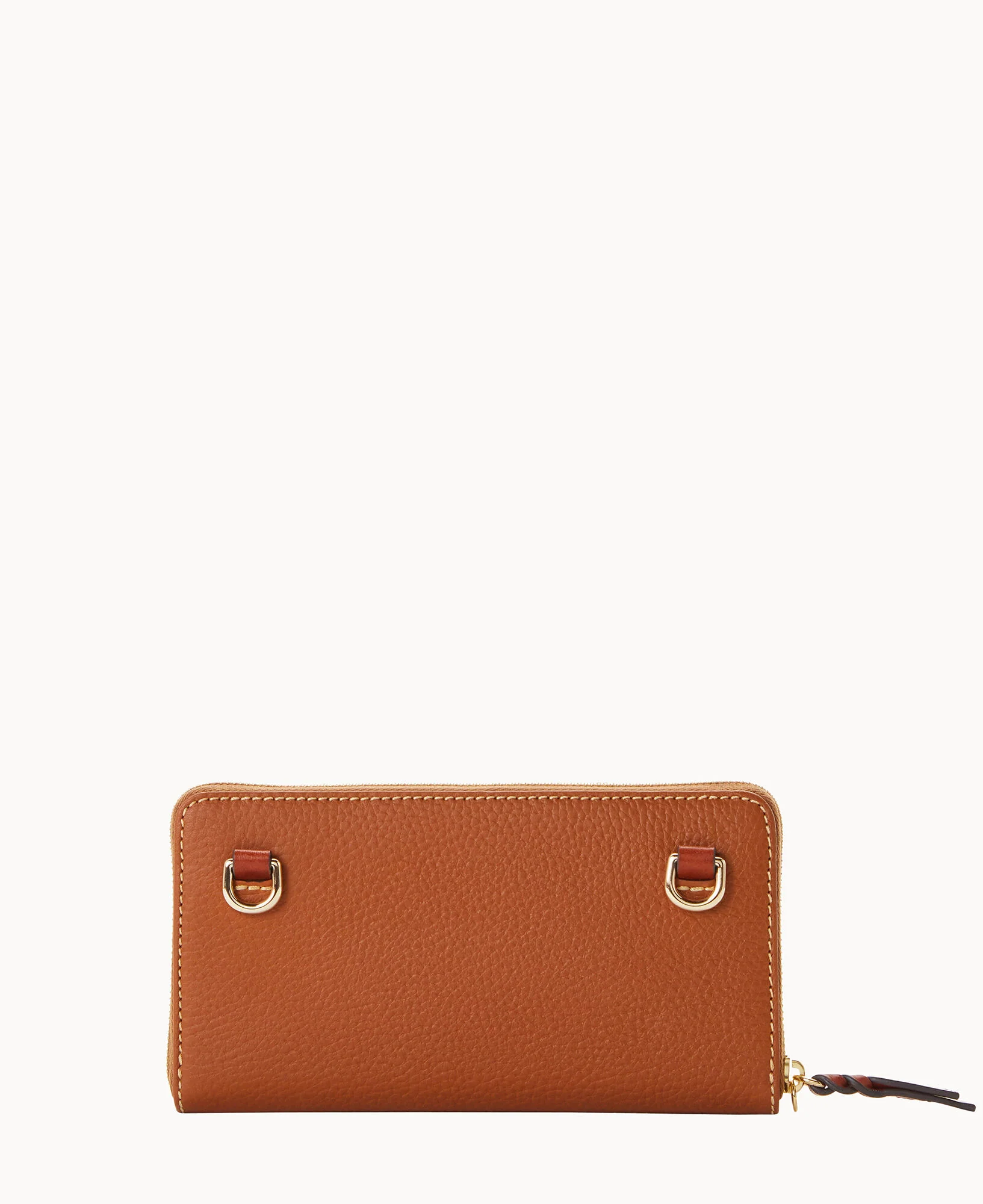Pebble Grain Large Zip Around Wristlet Crossbody - Image 66