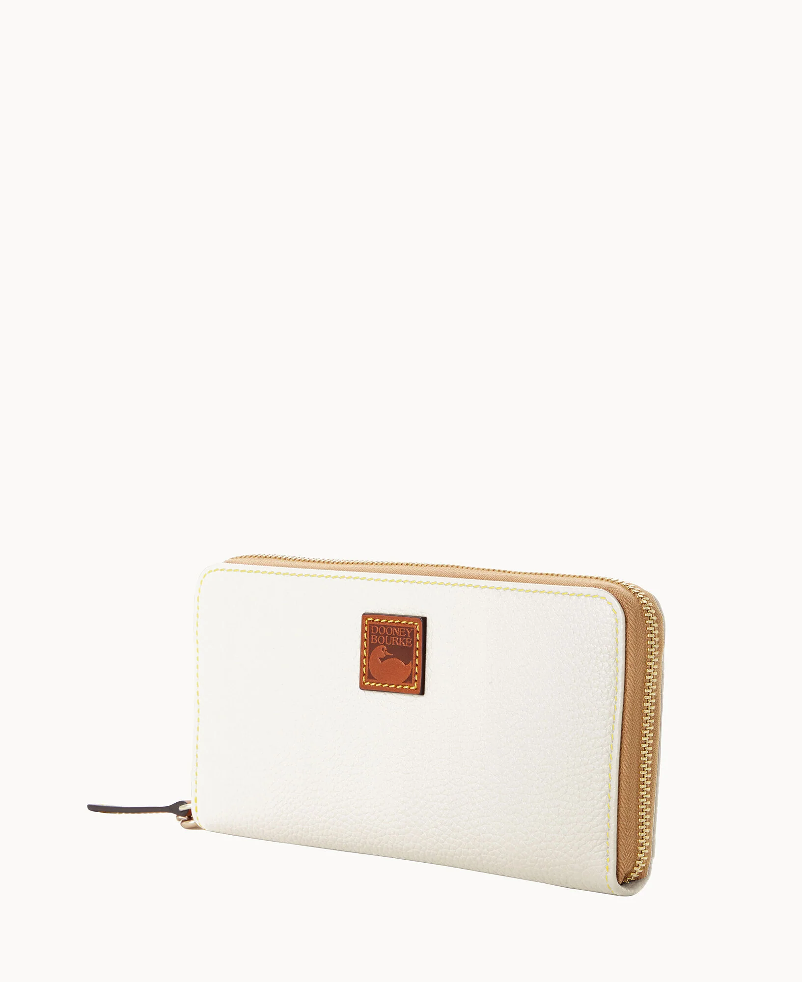 Pebble Grain Large Zip Around Wristlet - Image 13