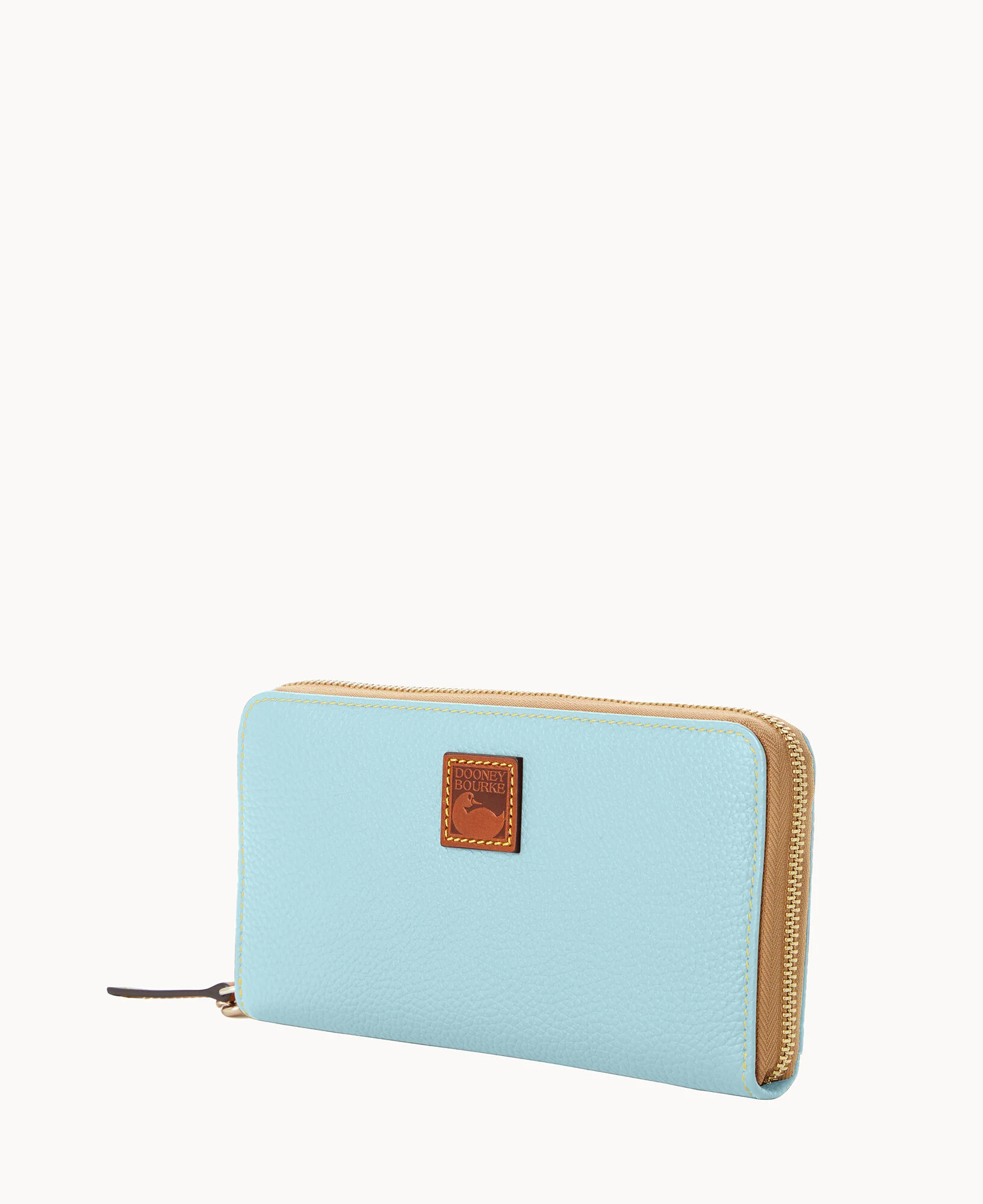 Pebble Grain Large Zip Around Wristlet - Image 16