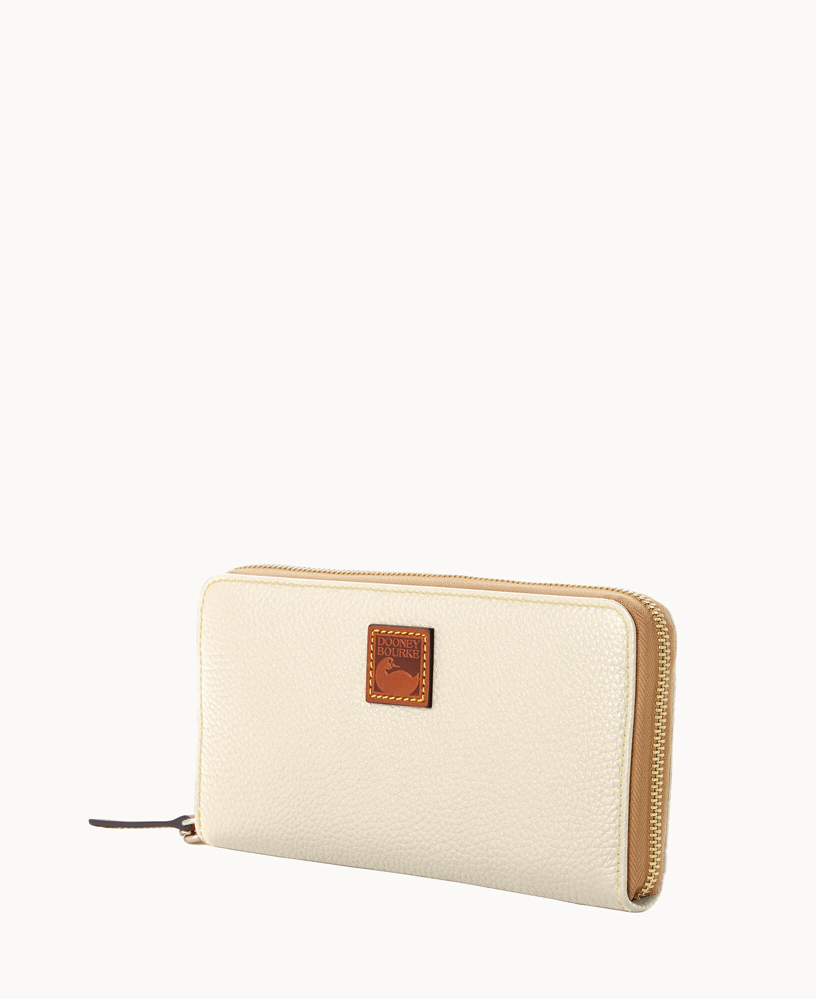 Pebble Grain Large Zip Around Wristlet - Image 18