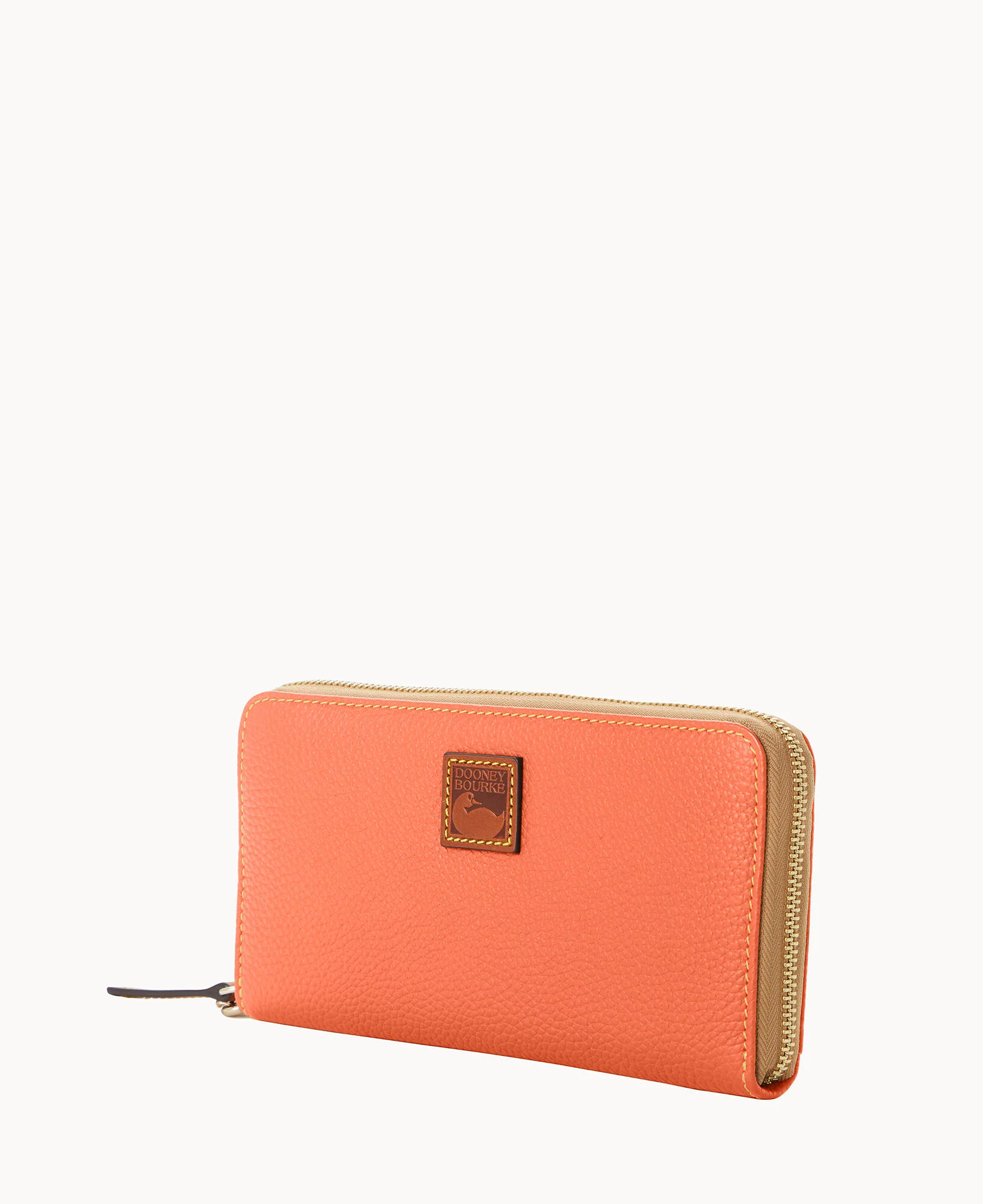 Pebble Grain Large Zip Around Wristlet - Image 20