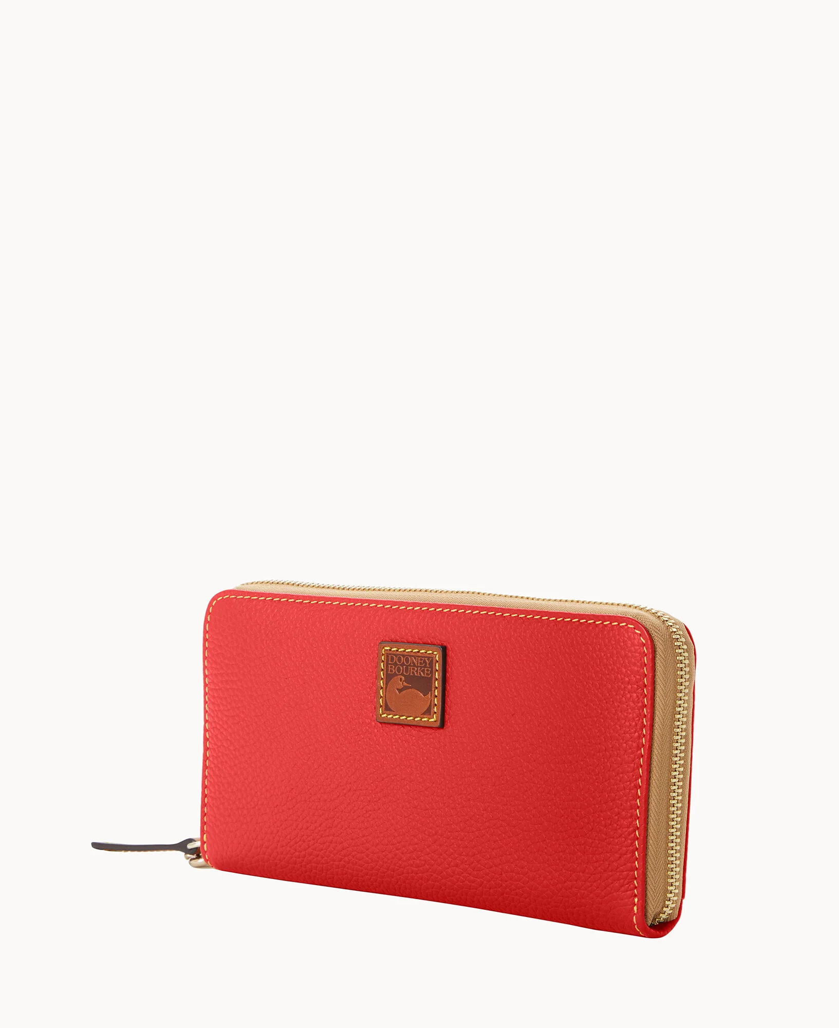 Pebble Grain Large Zip Around Wristlet - Image 22