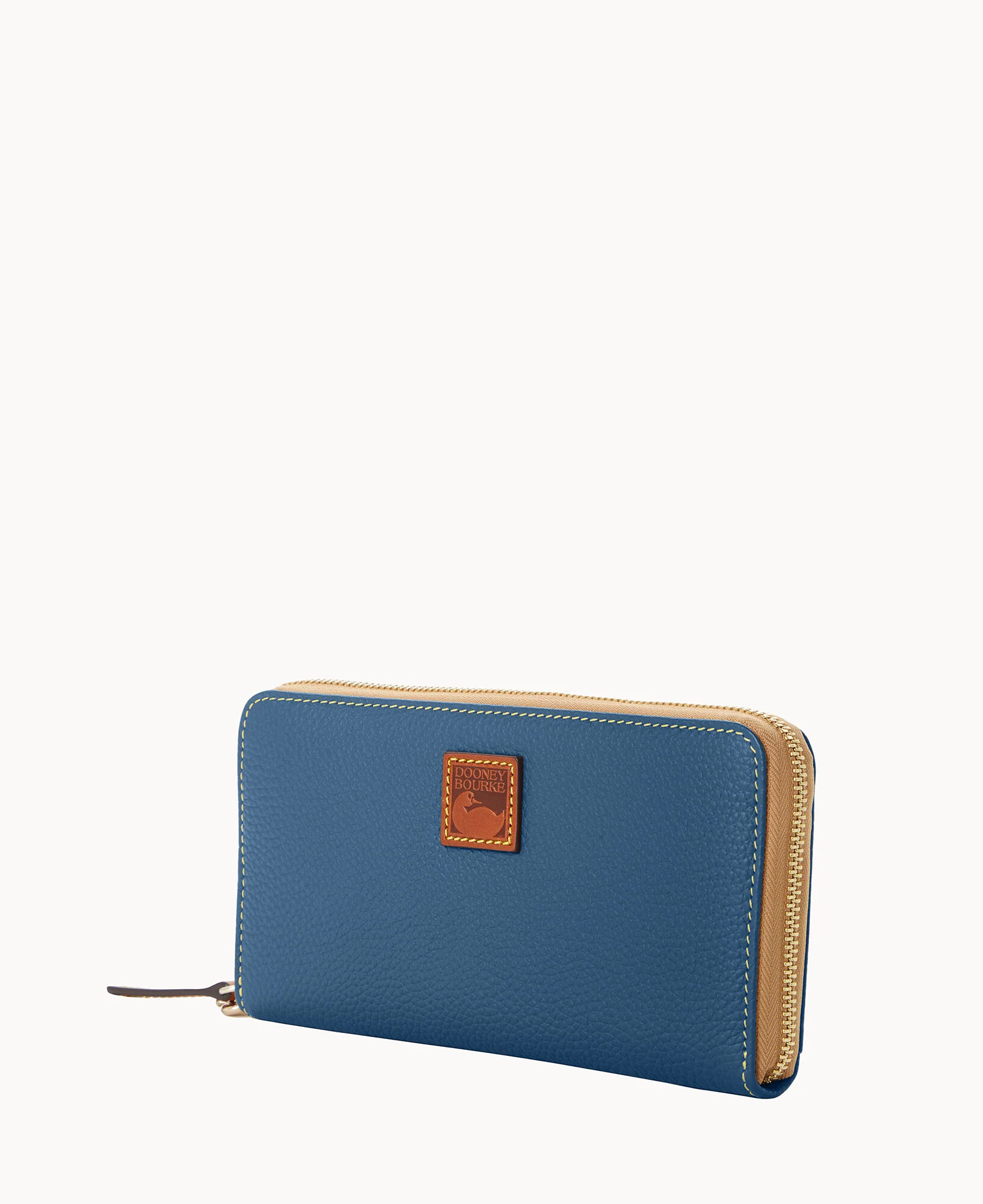 Pebble Grain Large Zip Around Wristlet - Image 24