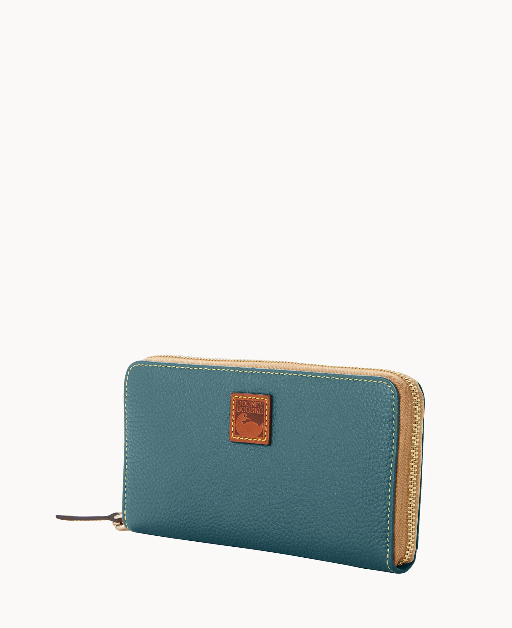 Pebble Grain Large Zip Around Wristlet - Image 26
