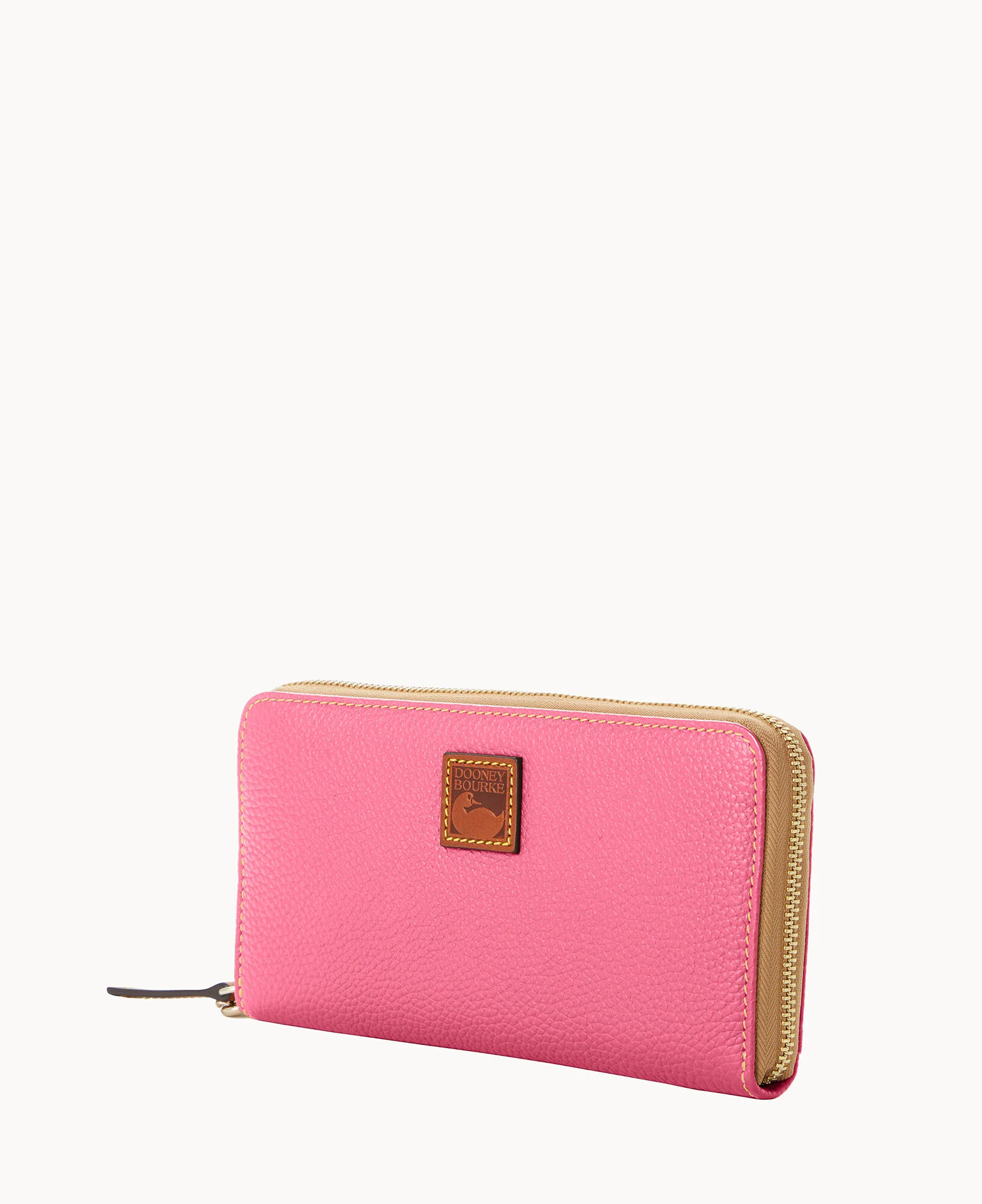 Pebble Grain Large Zip Around Wristlet - Image 28