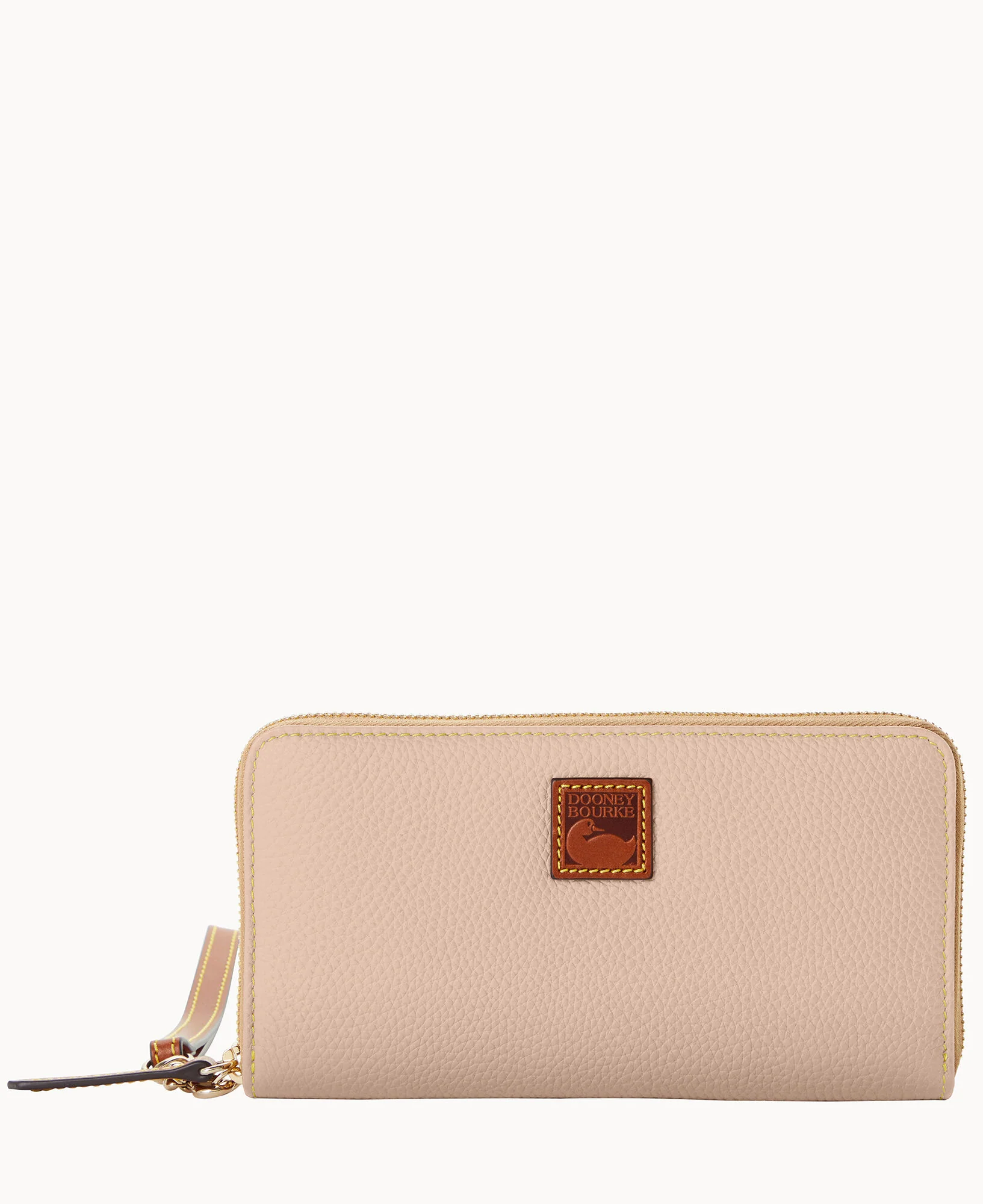 Pebble Grain Large Zip Around Wristlet - Image 30