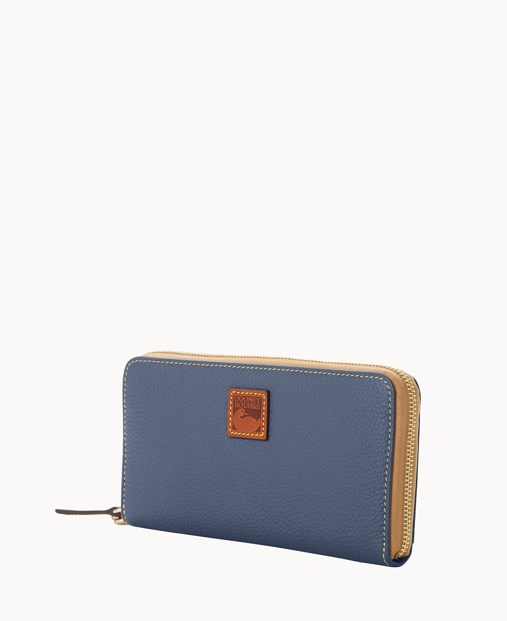 Pebble Grain Large Zip Around Wristlet - Image 39