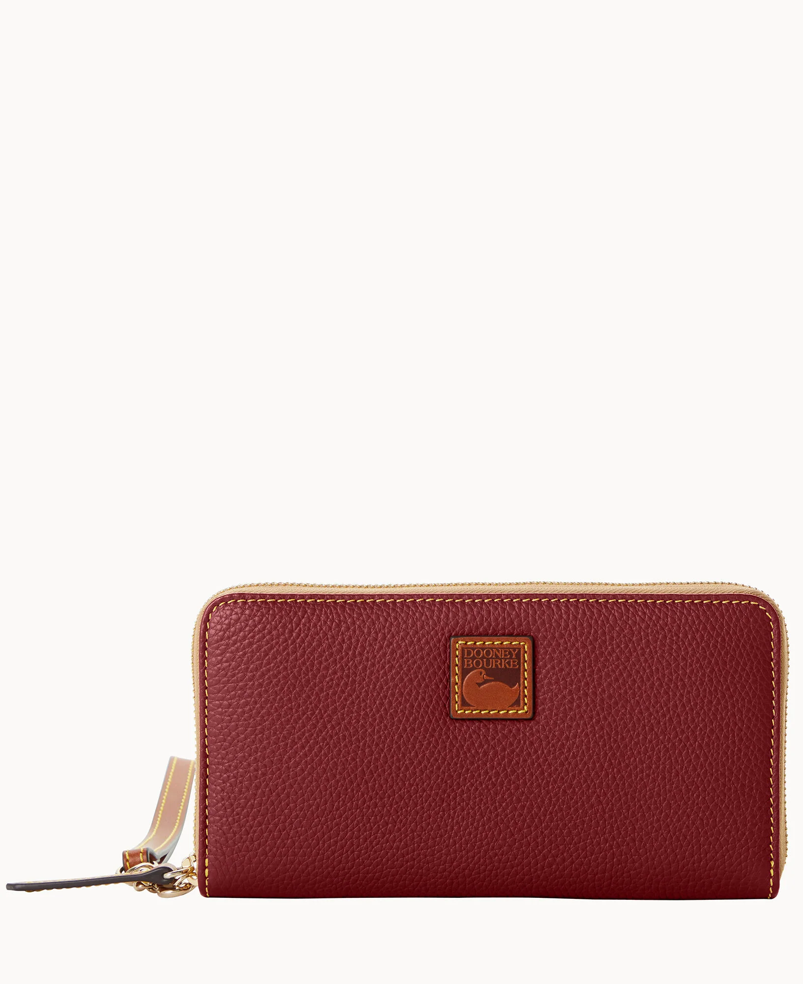 Pebble Grain Large Zip Around Wristlet - Image 44