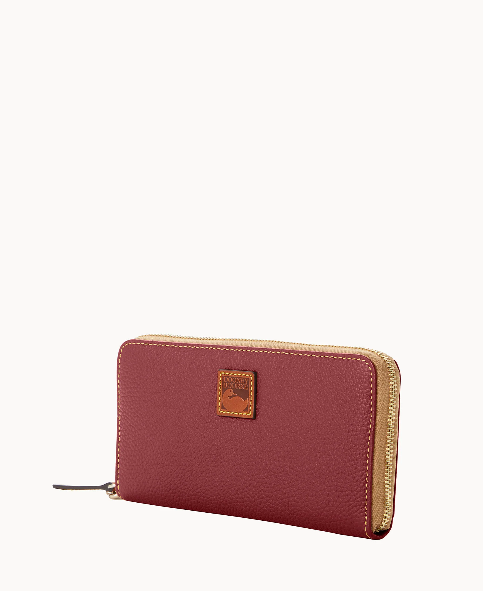 Pebble Grain Large Zip Around Wristlet - Image 45