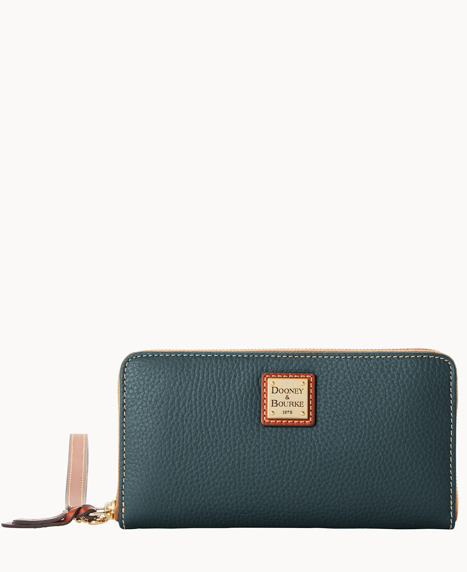 Pebble Grain Large Zip Around Wristlet - Image 27