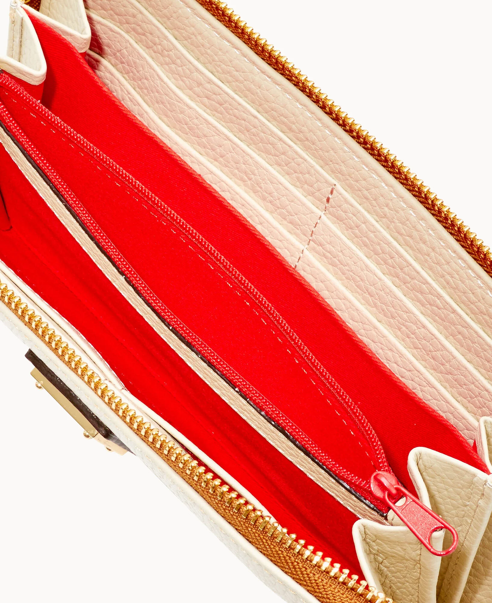 Pebble Grain Large Zip Around Wristlet - Image 35