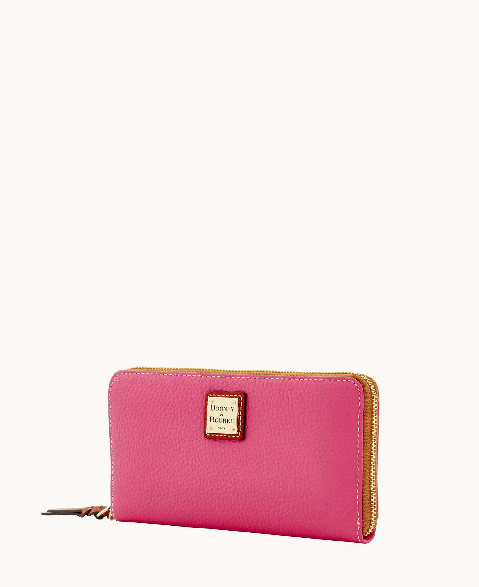 Pebble Grain Large Zip Around Wristlet - Image 43