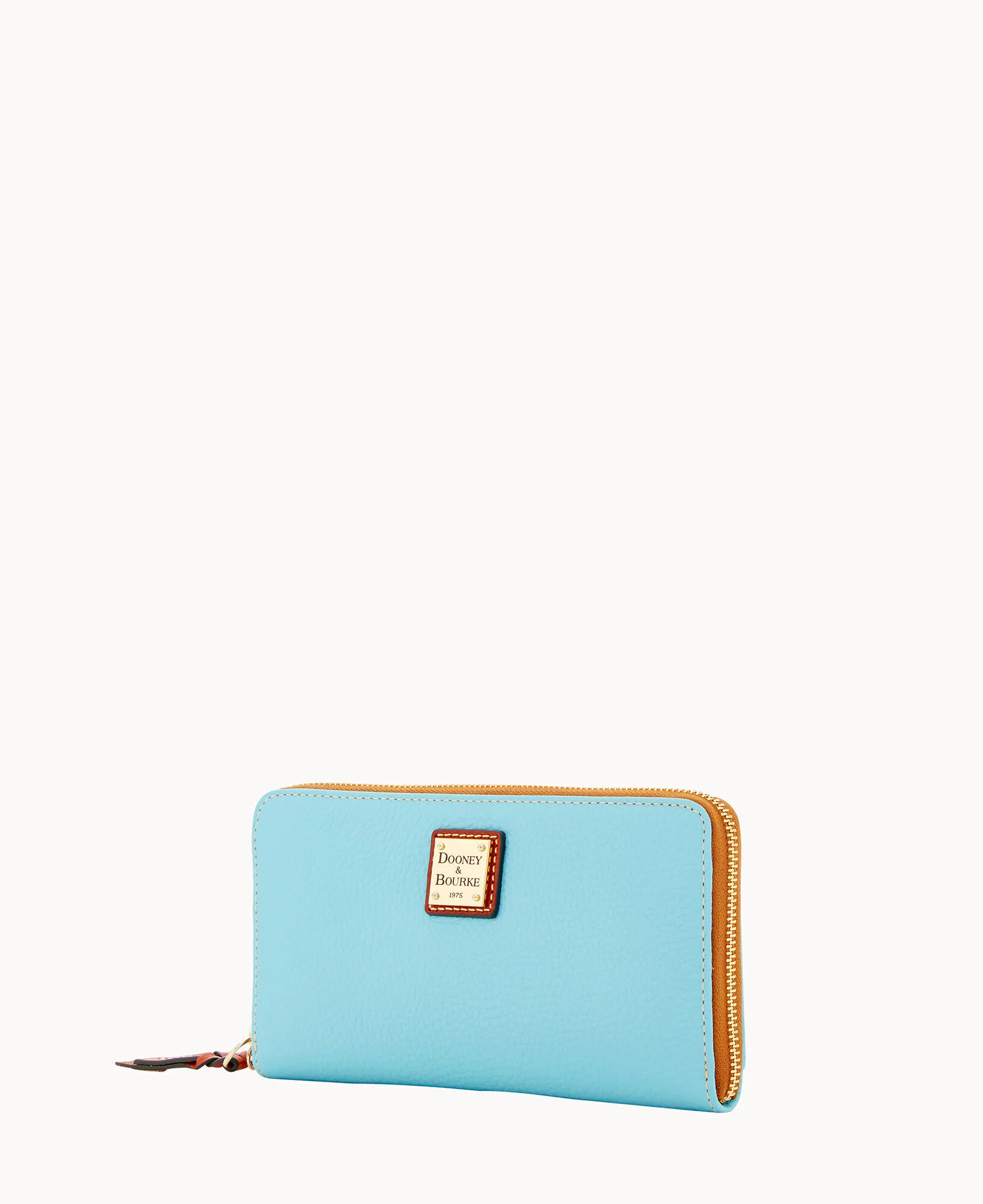 Pebble Grain Large Zip Around Wristlet - Image 52