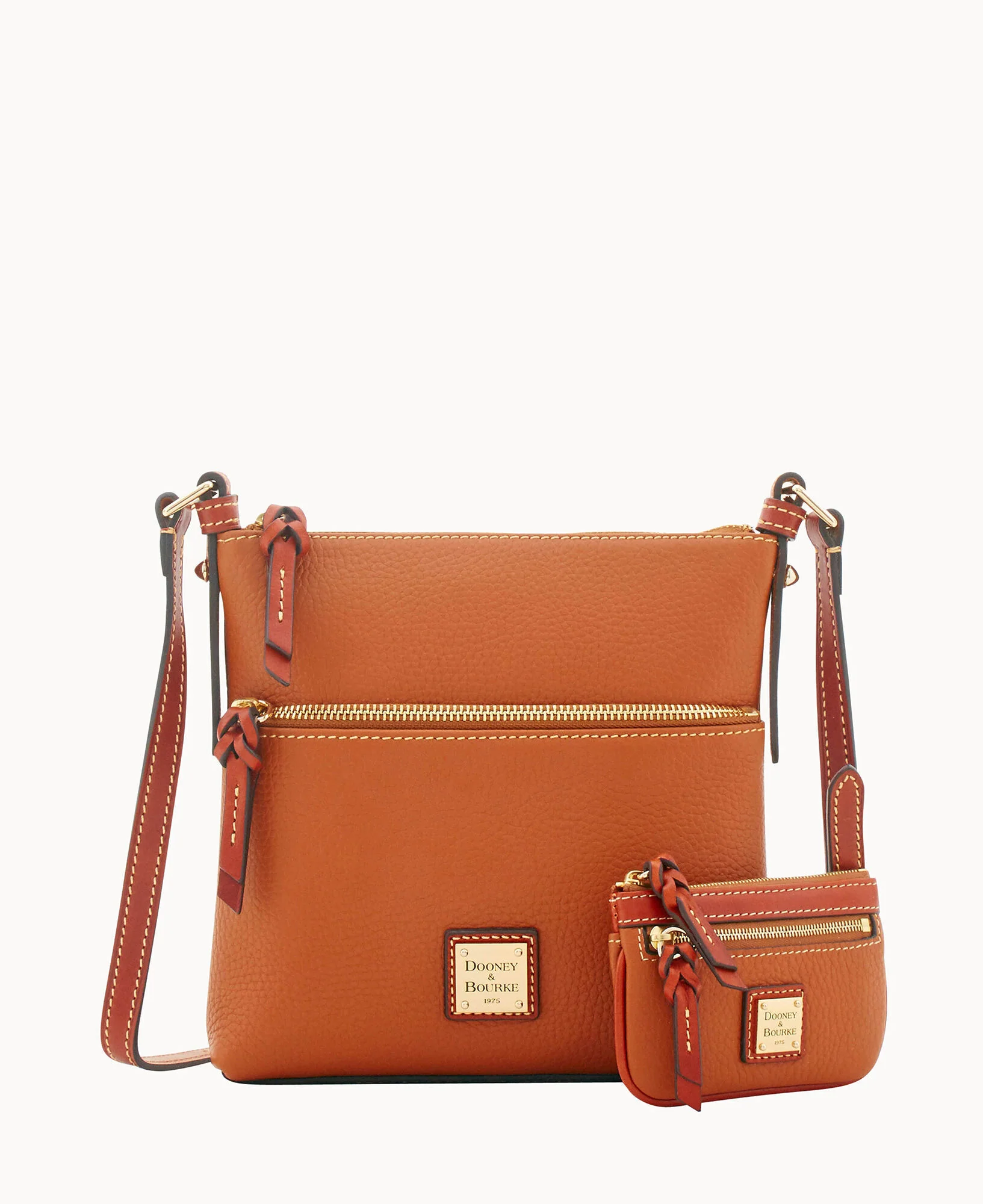 Pebble Grain Letter Carrier & Small Coin Case