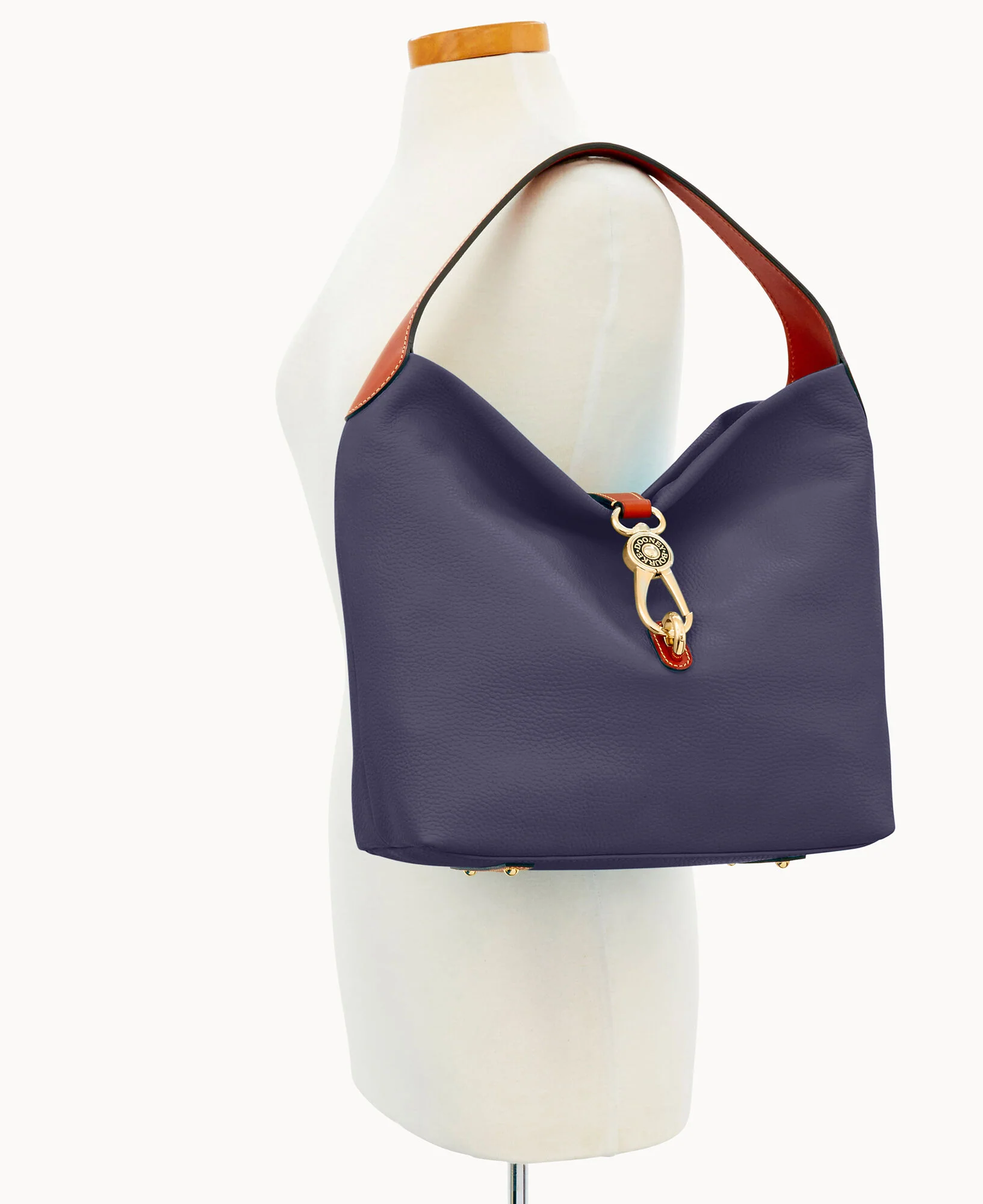 Pebble Grain Logo Lock Shoulder Bag - Image 43