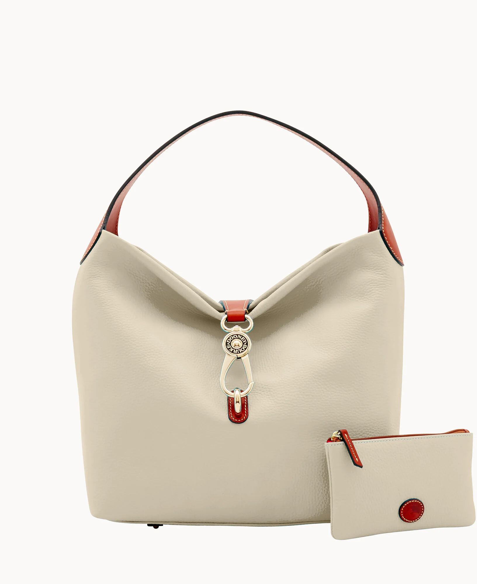Pebble Grain Logo Lock Shoulder Bag - Image 44
