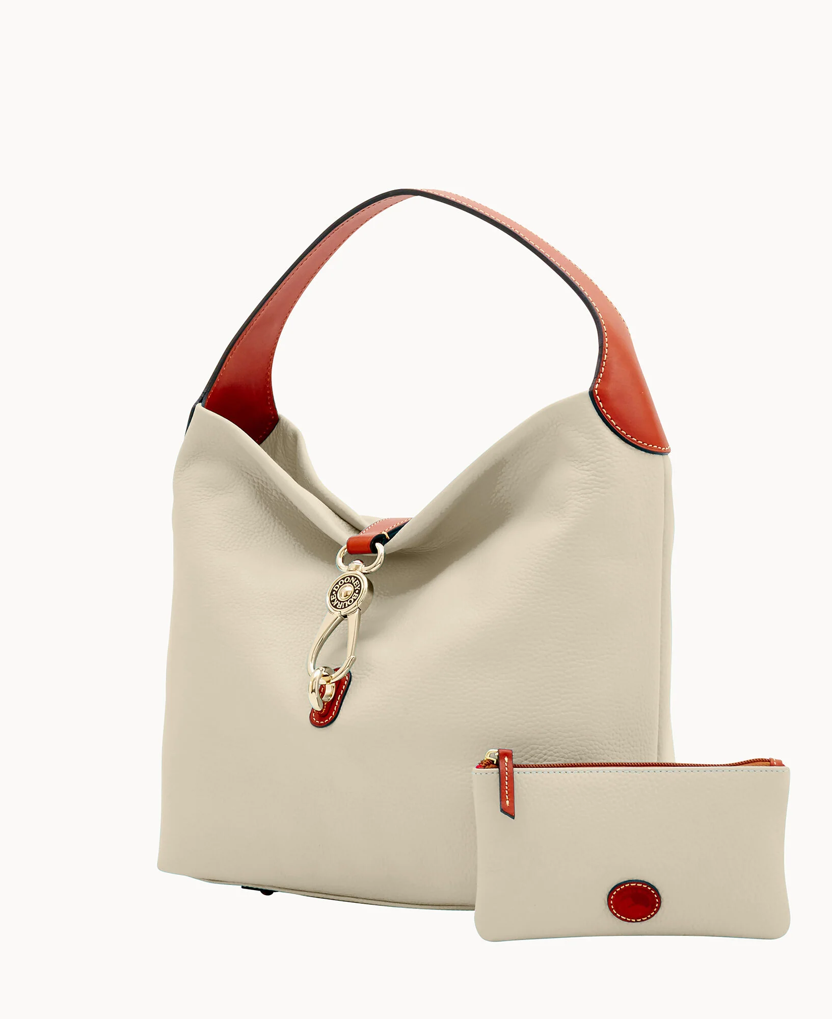 Pebble Grain Logo Lock Shoulder Bag - Image 45