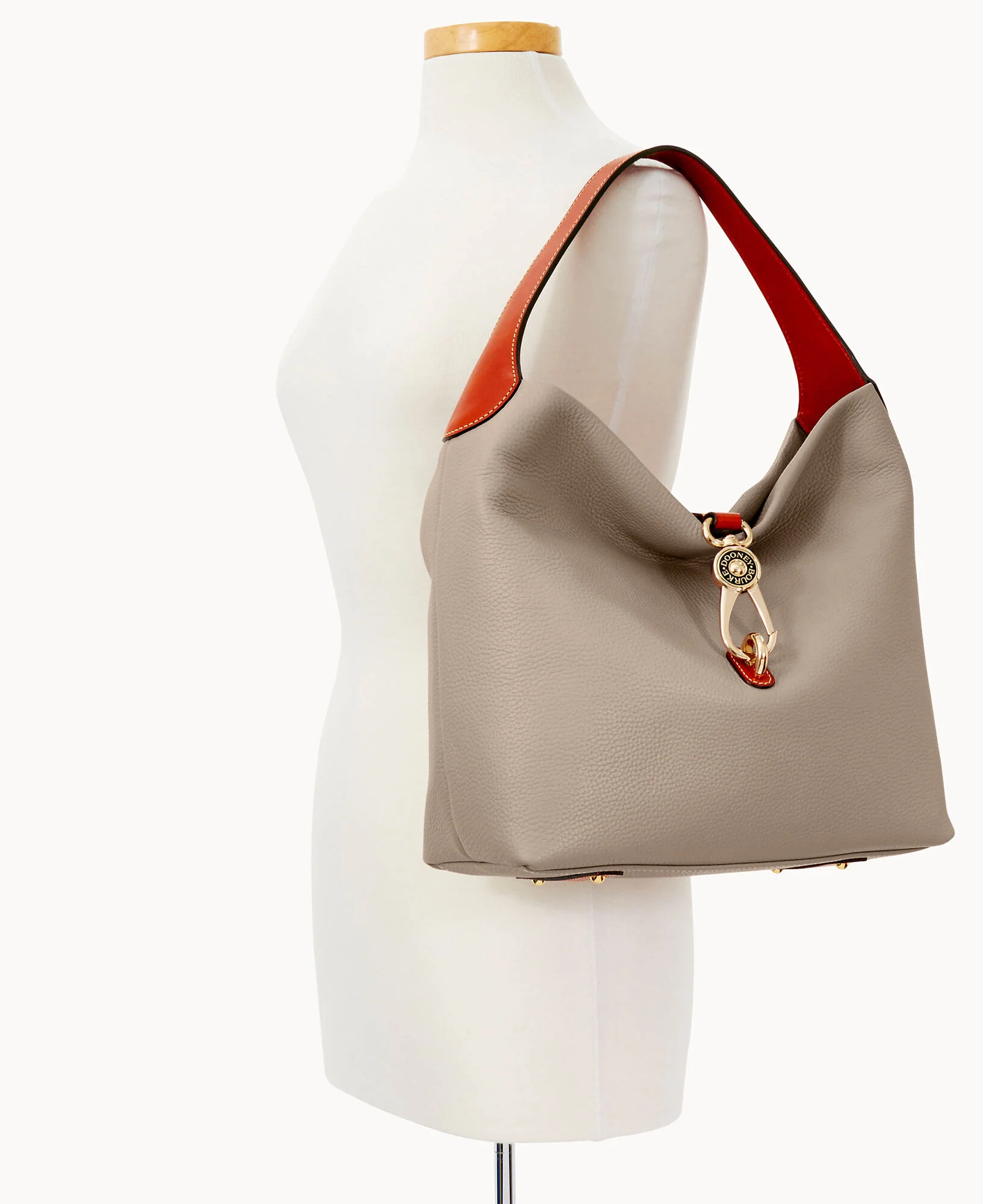 Pebble Grain Logo Lock Shoulder Bag - Image 59