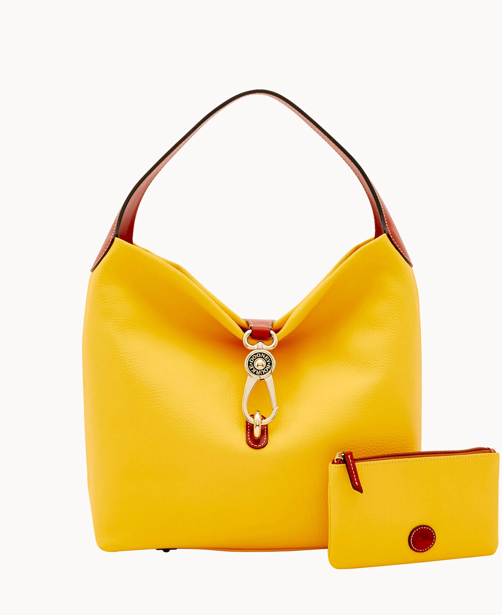 Pebble Grain Logo Lock Shoulder Bag - Image 66