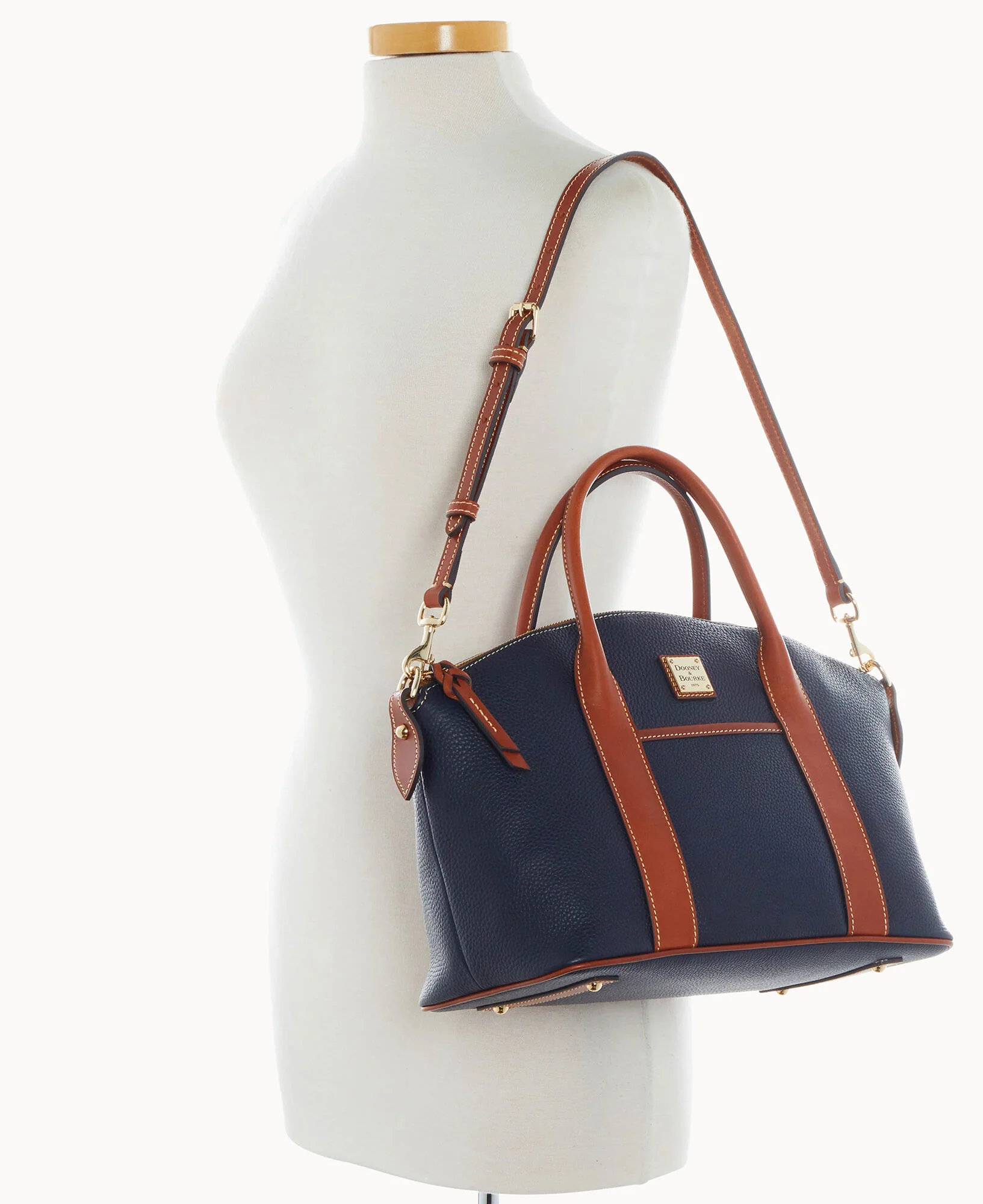 Pebble Grain Madeline Satchel - Image 19