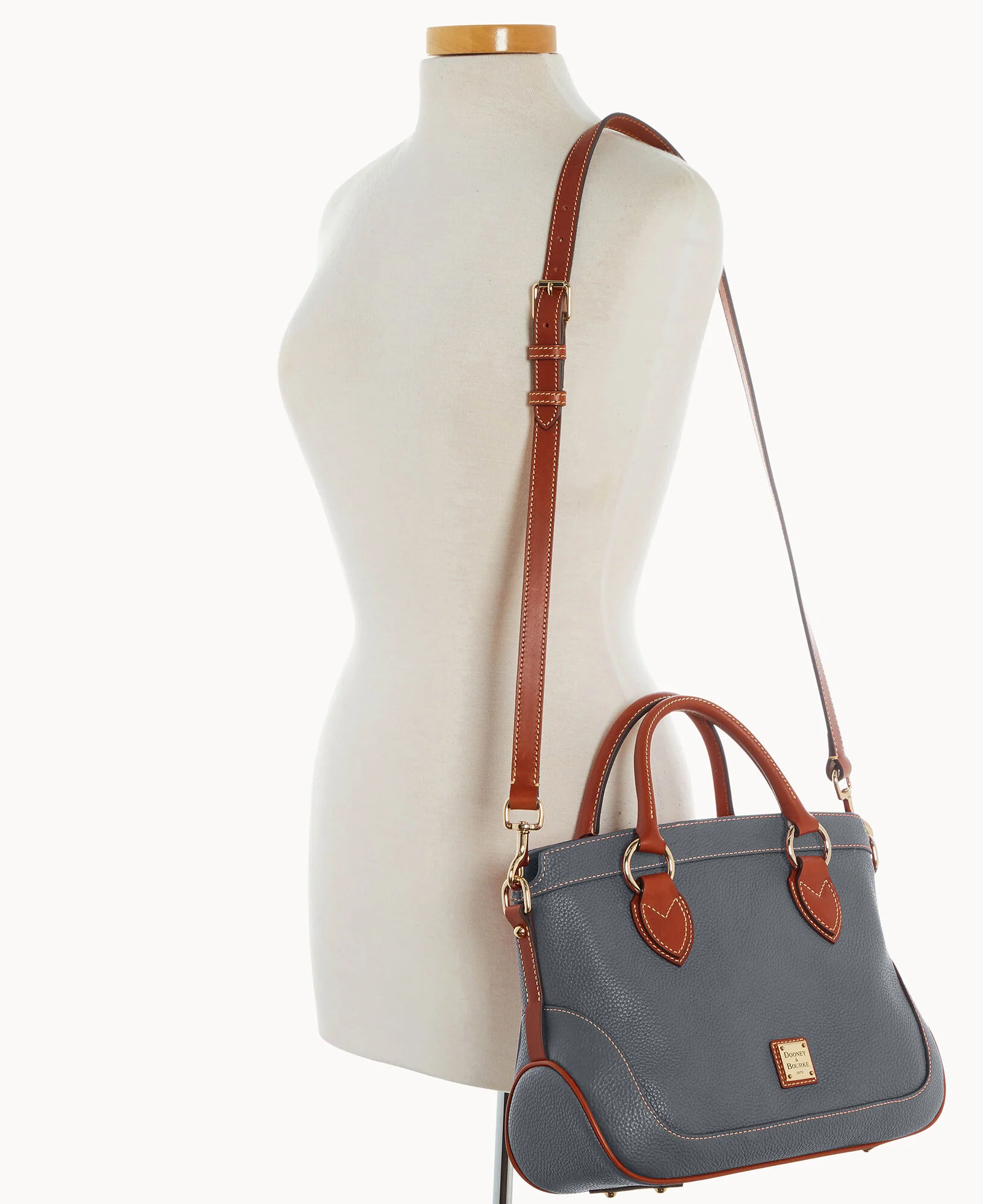 Pebble Grain Short Handle Shopper - Image 16