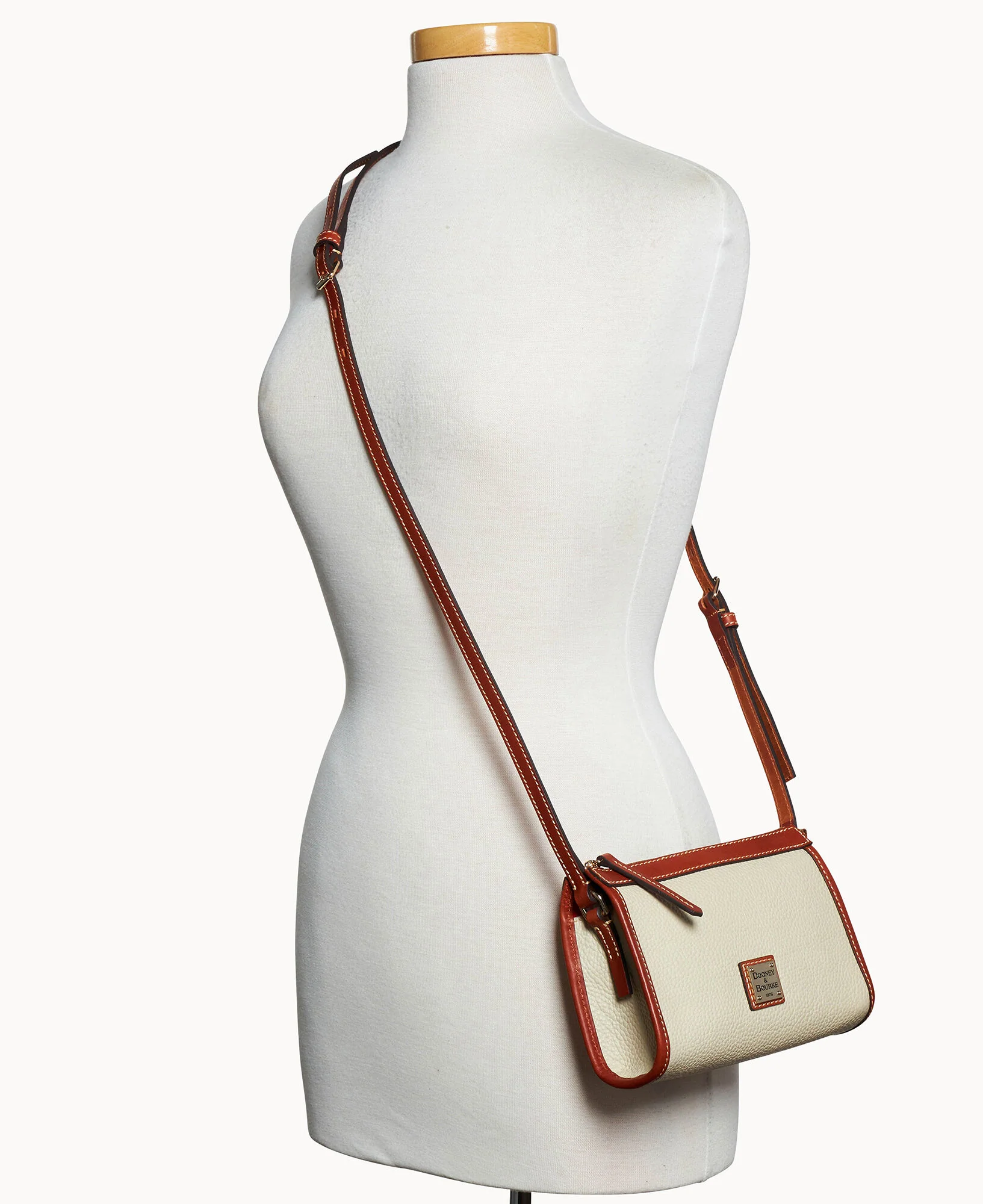 Pebble Grain Small East West Crossbody - Image 38