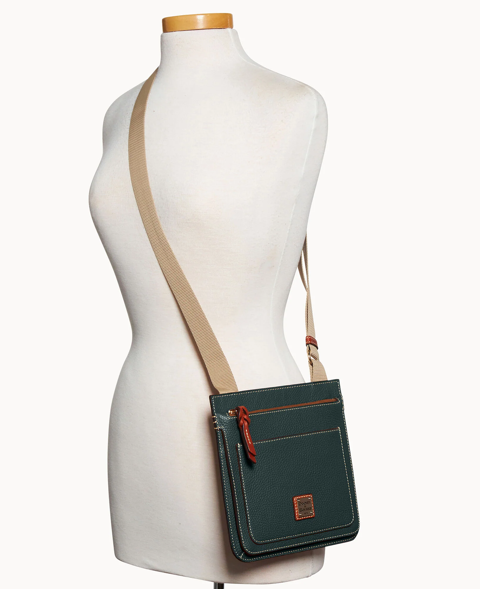 Pebble Grain Small Mallory Crossbody - Image 19