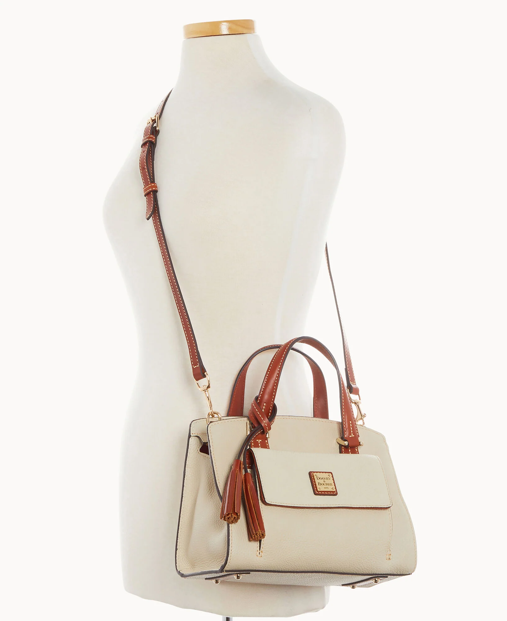 Pebble Grain Small Satchel - Image 4