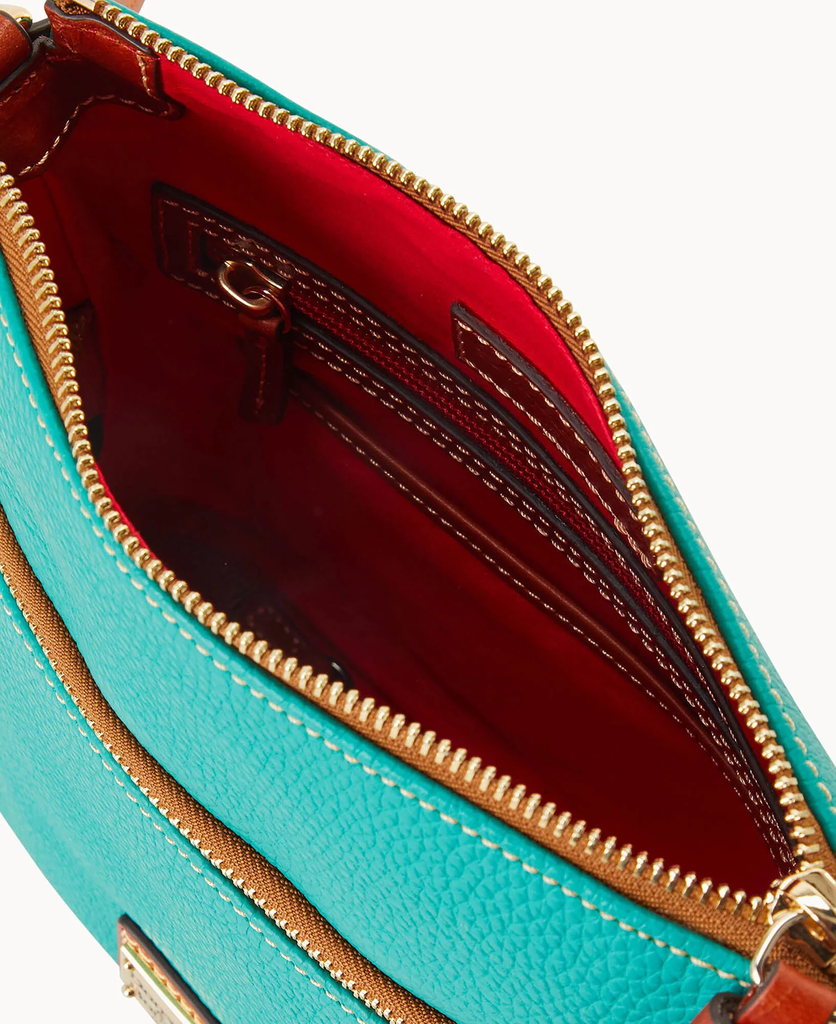 Pebble Grain Small Tassel Crossbody - Image 3