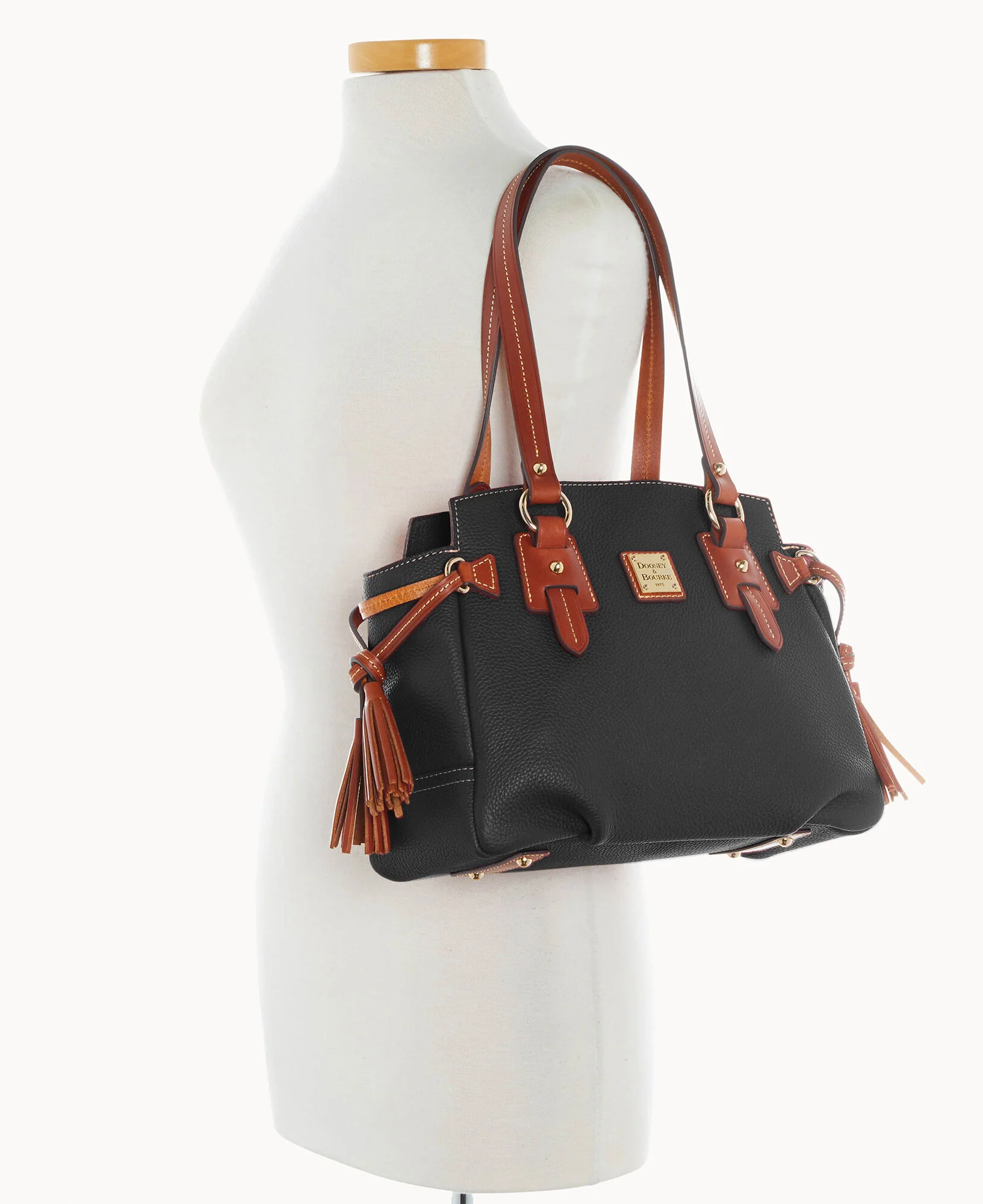 Pebble Grain Small Winged Shopper - Image 11