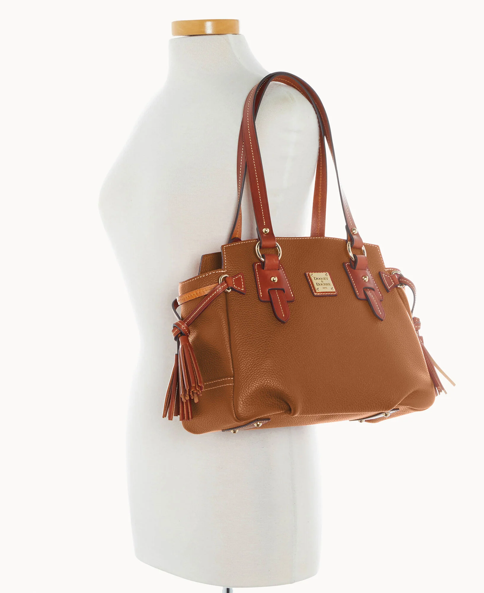 Pebble Grain Small Winged Shopper - Image 23