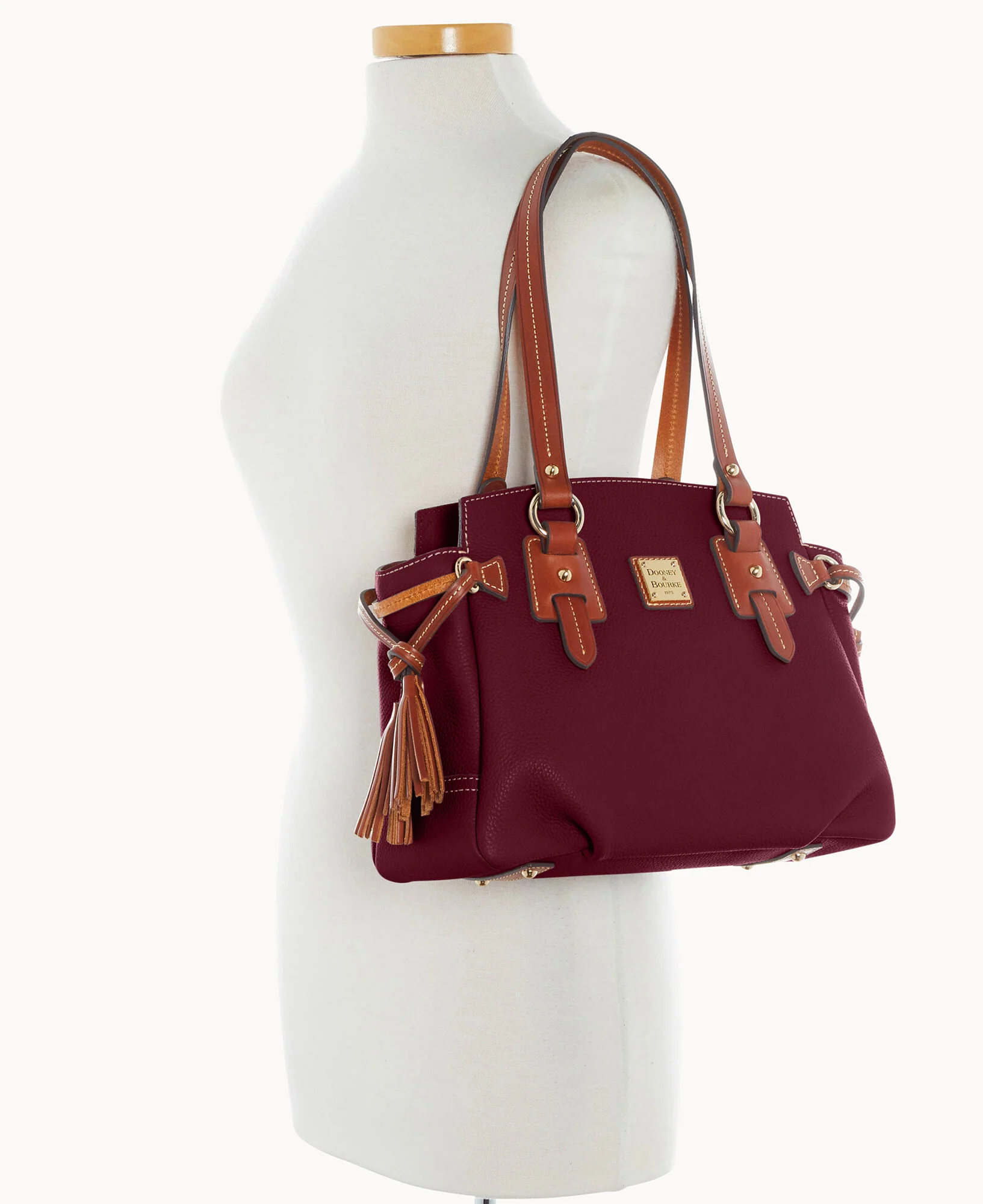 Pebble Grain Small Winged Shopper - Image 4