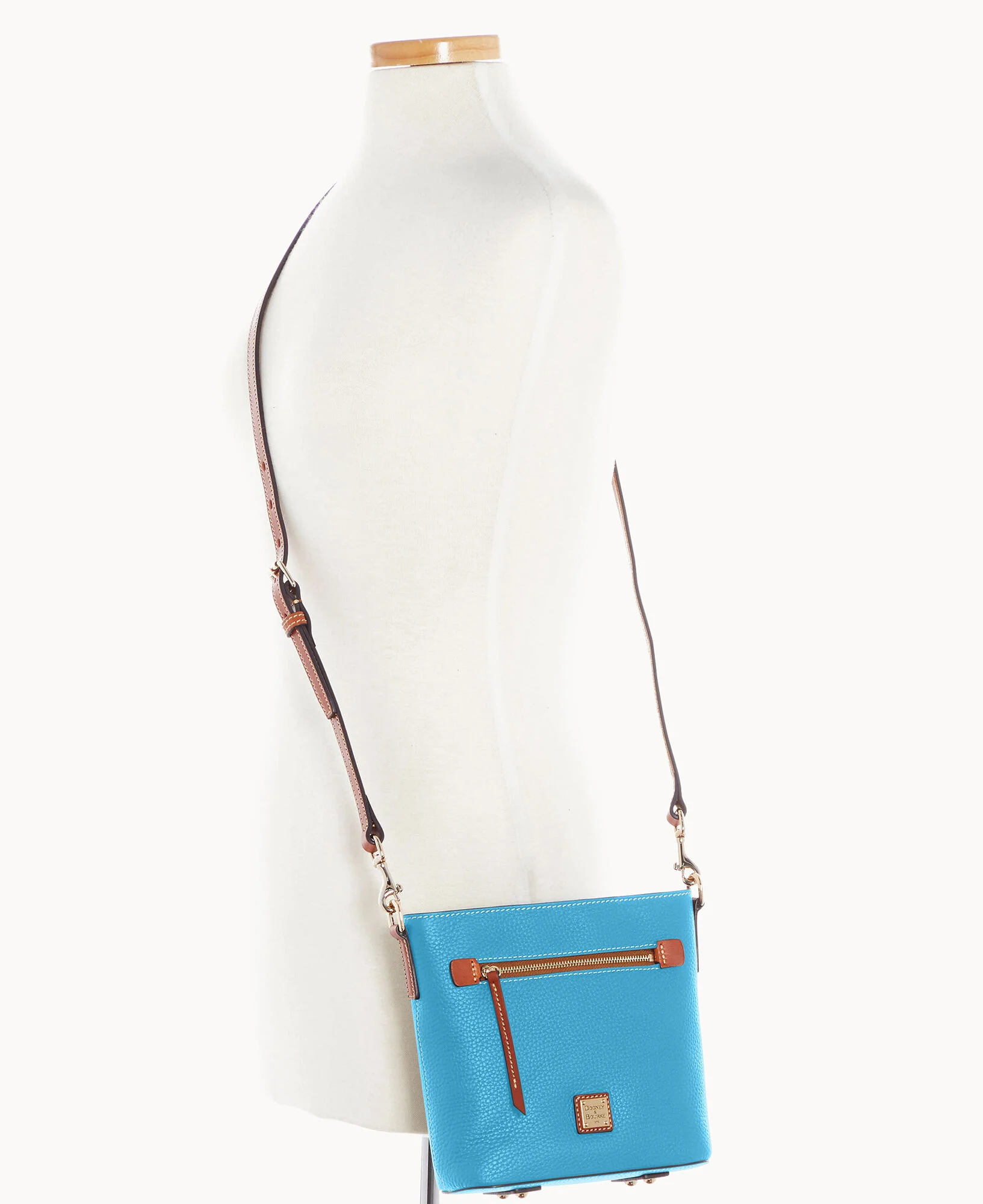 Pebble Grain Small Zip Crossbody - Image 36