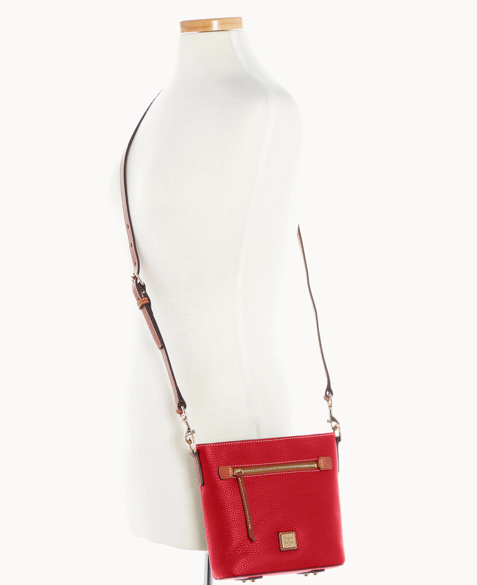 Pebble Grain Small Zip Crossbody - Image 48
